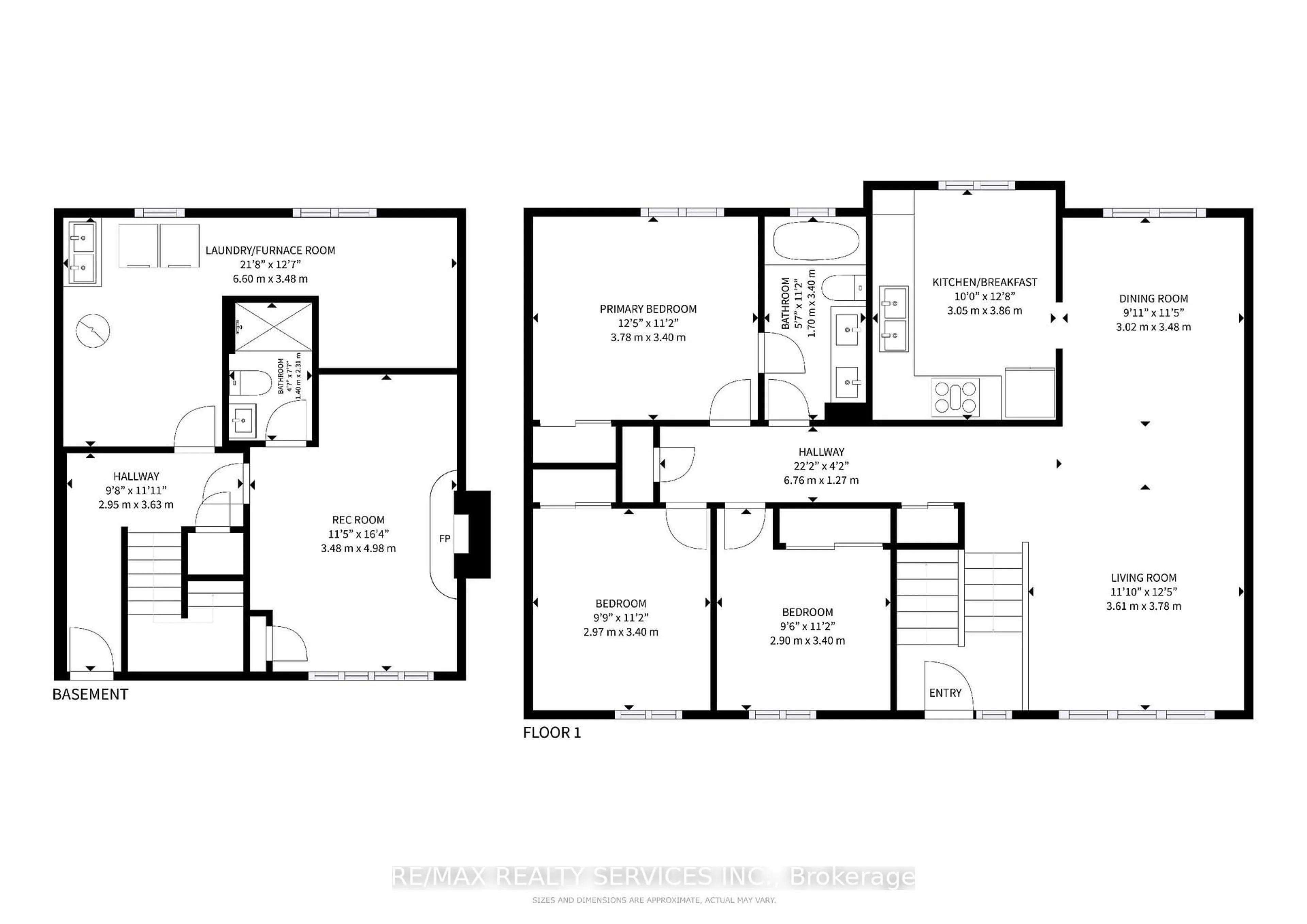 Floor plan for 27 Glenforest Rd, Brampton Ontario L6S 1L8
