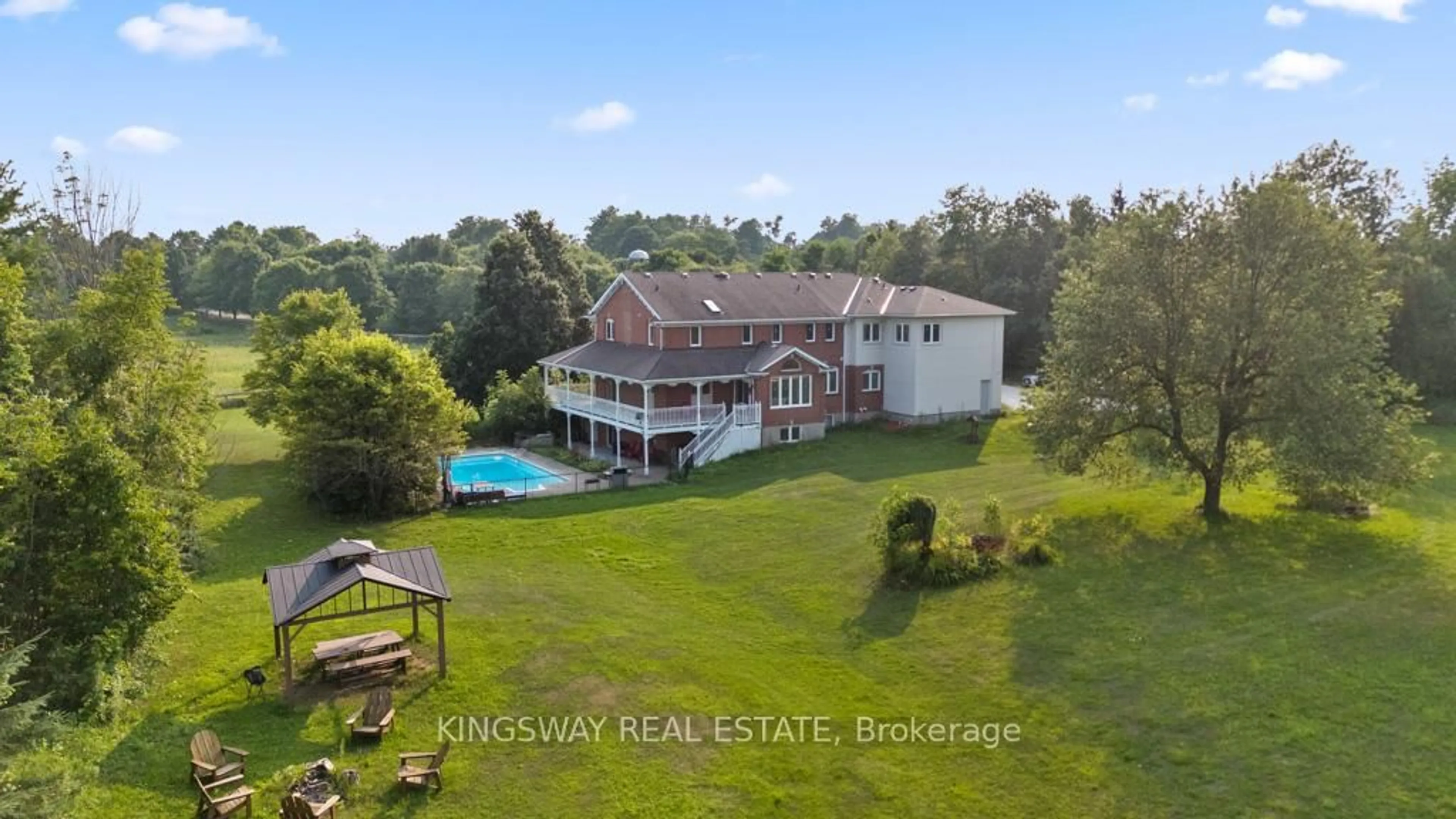 A pic from outside/outdoor area/front of a property/back of a property/a pic from drone, water/lake/river/ocean view for 14141 Dublin Line, Halton Hills Ontario L7J 2L9