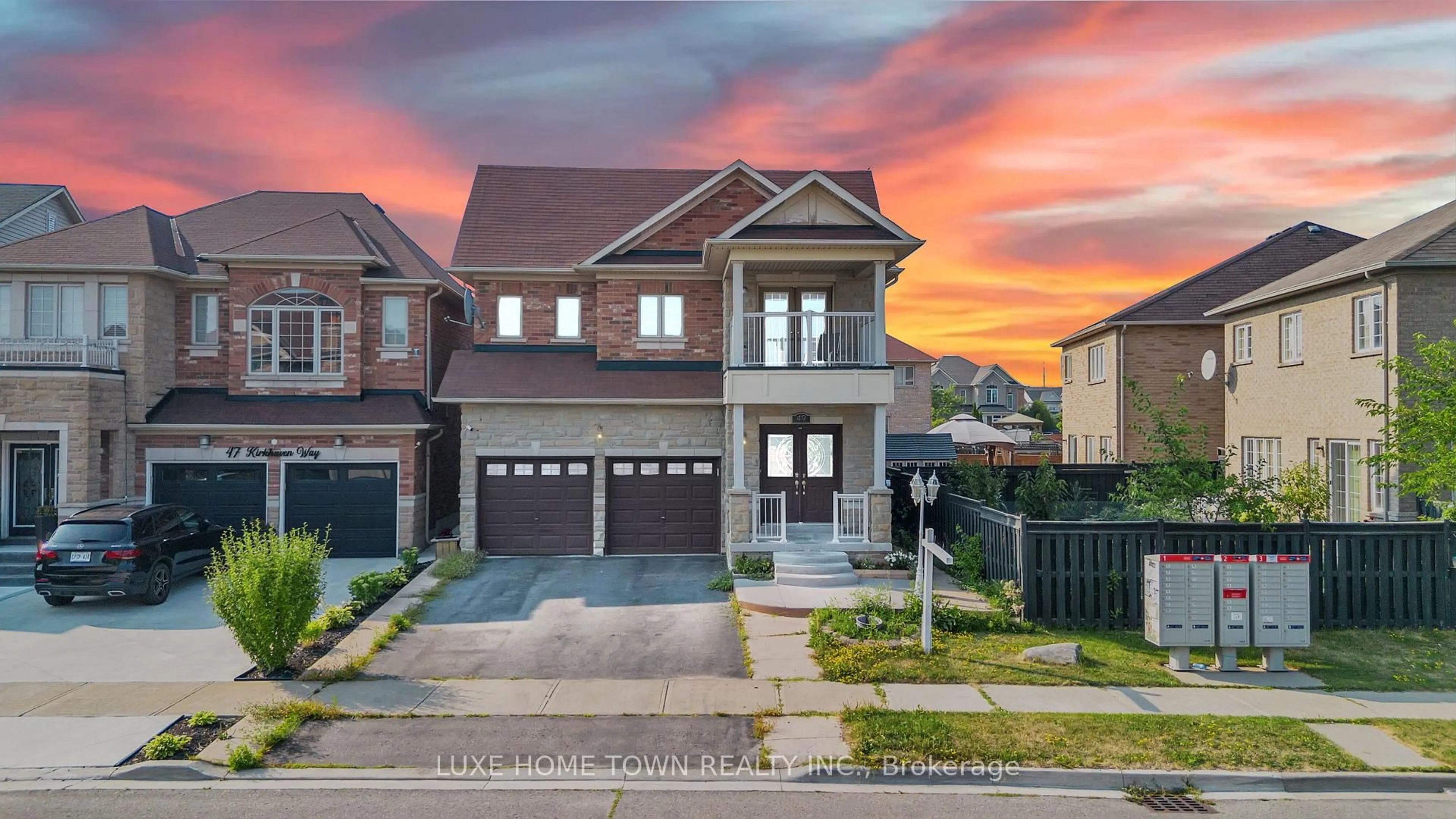 Home with brick exterior material, street for 49 Kirkhaven Way, Brampton Ontario L6X 0L8