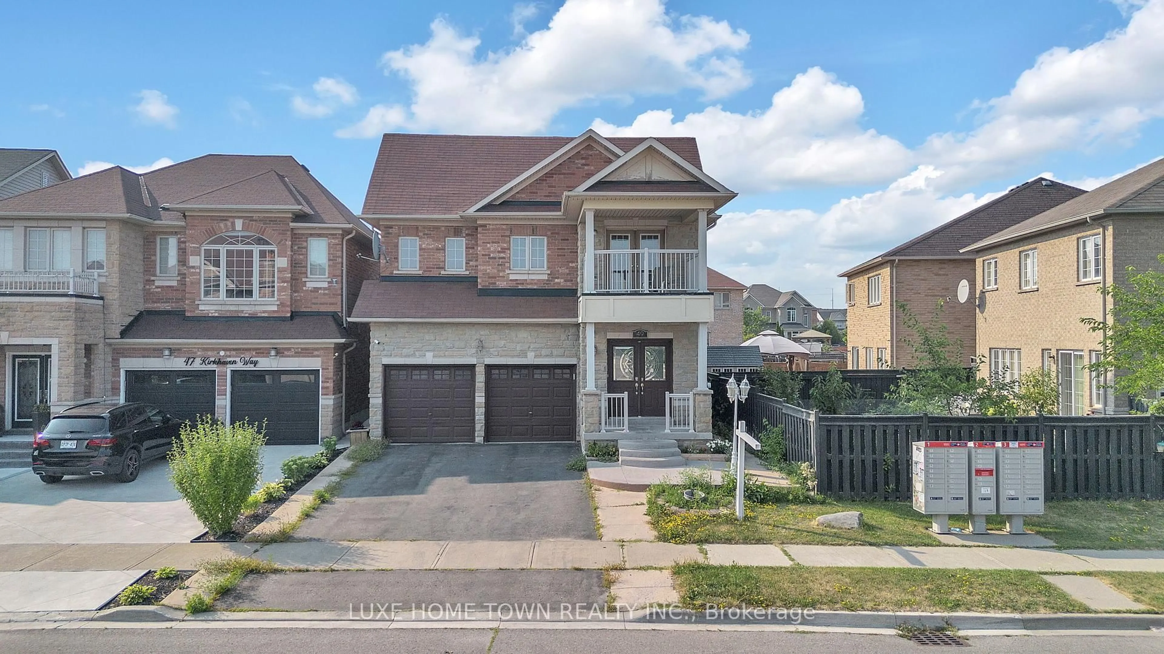Home with brick exterior material, street for 49 Kirkhaven Way, Brampton Ontario L6X 0L8
