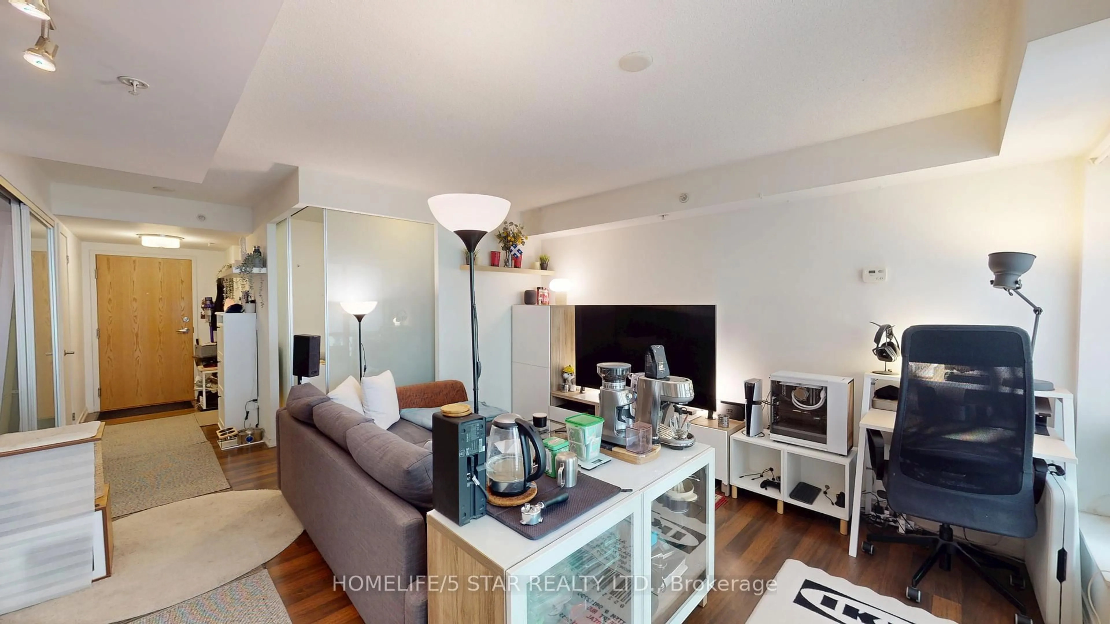 Living room with furniture, unknown for 20 JOE SHUSTER Way #521, Toronto Ontario M6K 0A3