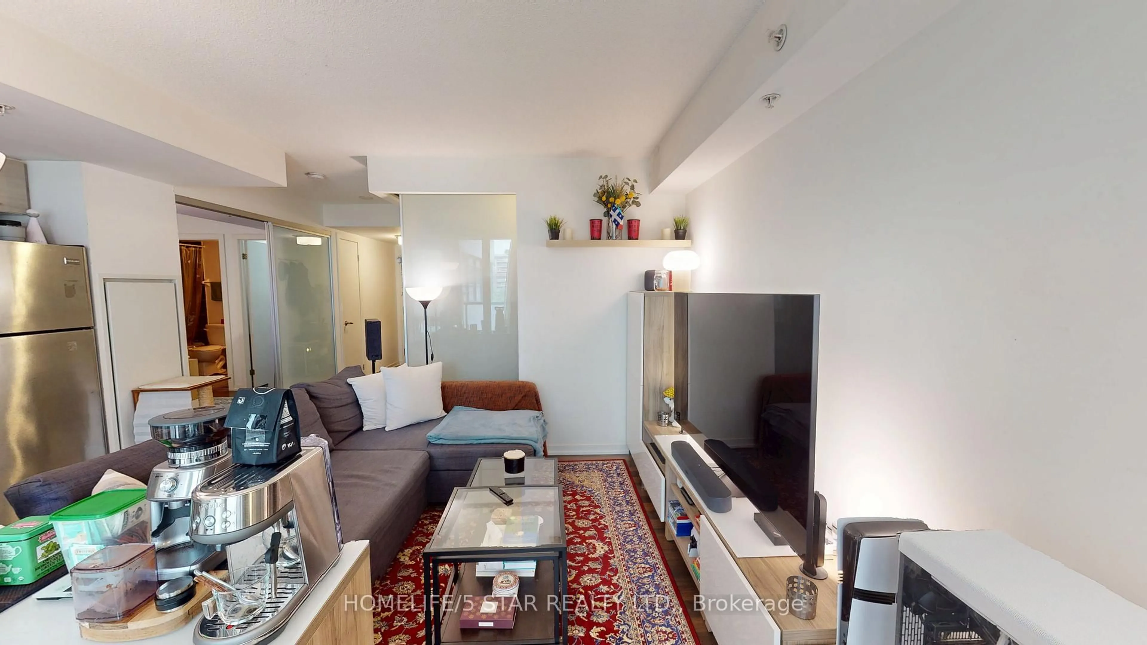 Living room with furniture, unknown for 20 JOE SHUSTER Way #521, Toronto Ontario M6K 0A3