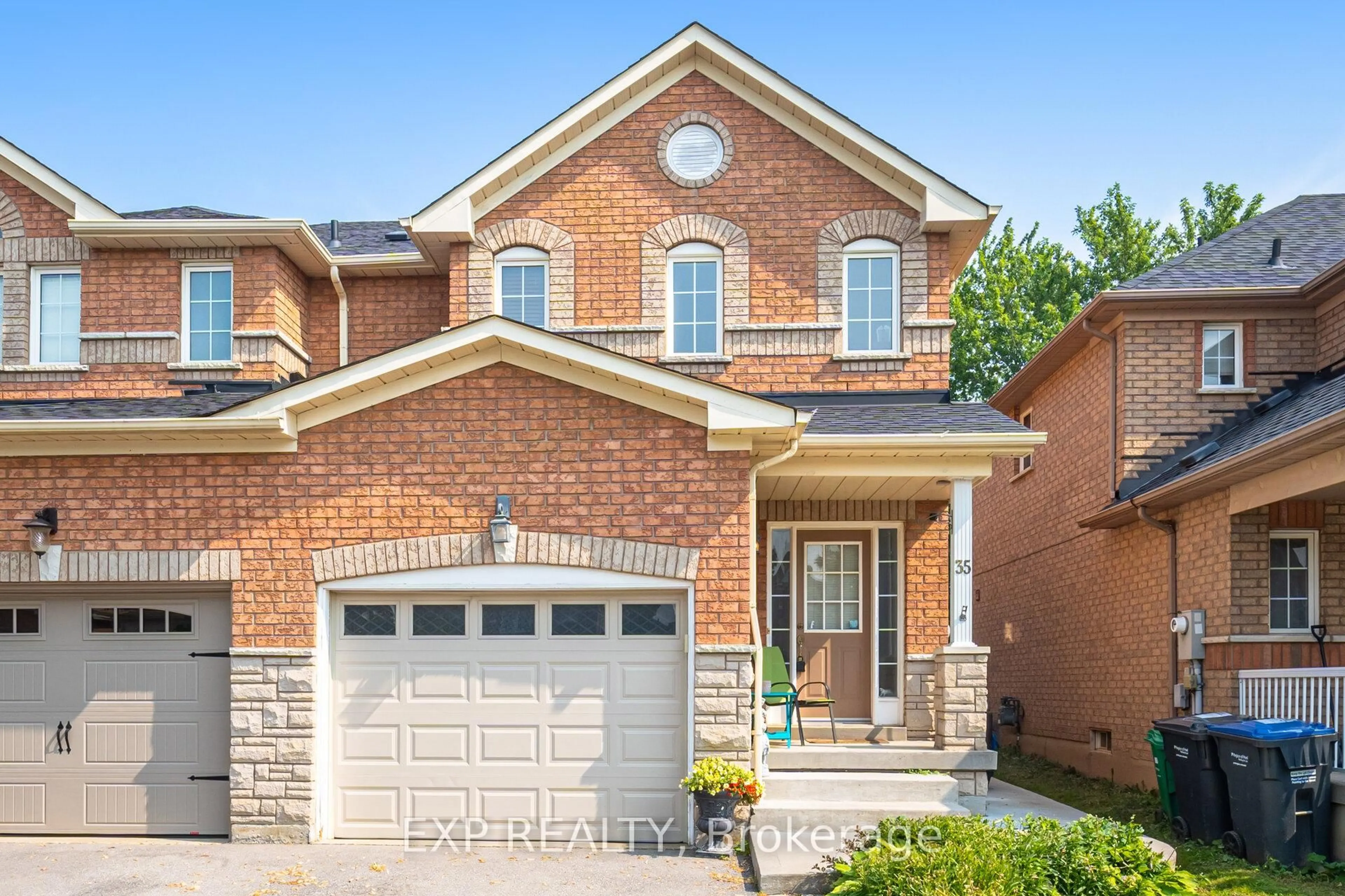Home with brick exterior material, street for 35 Prince Cres, Brampton Ontario L7A 2C8