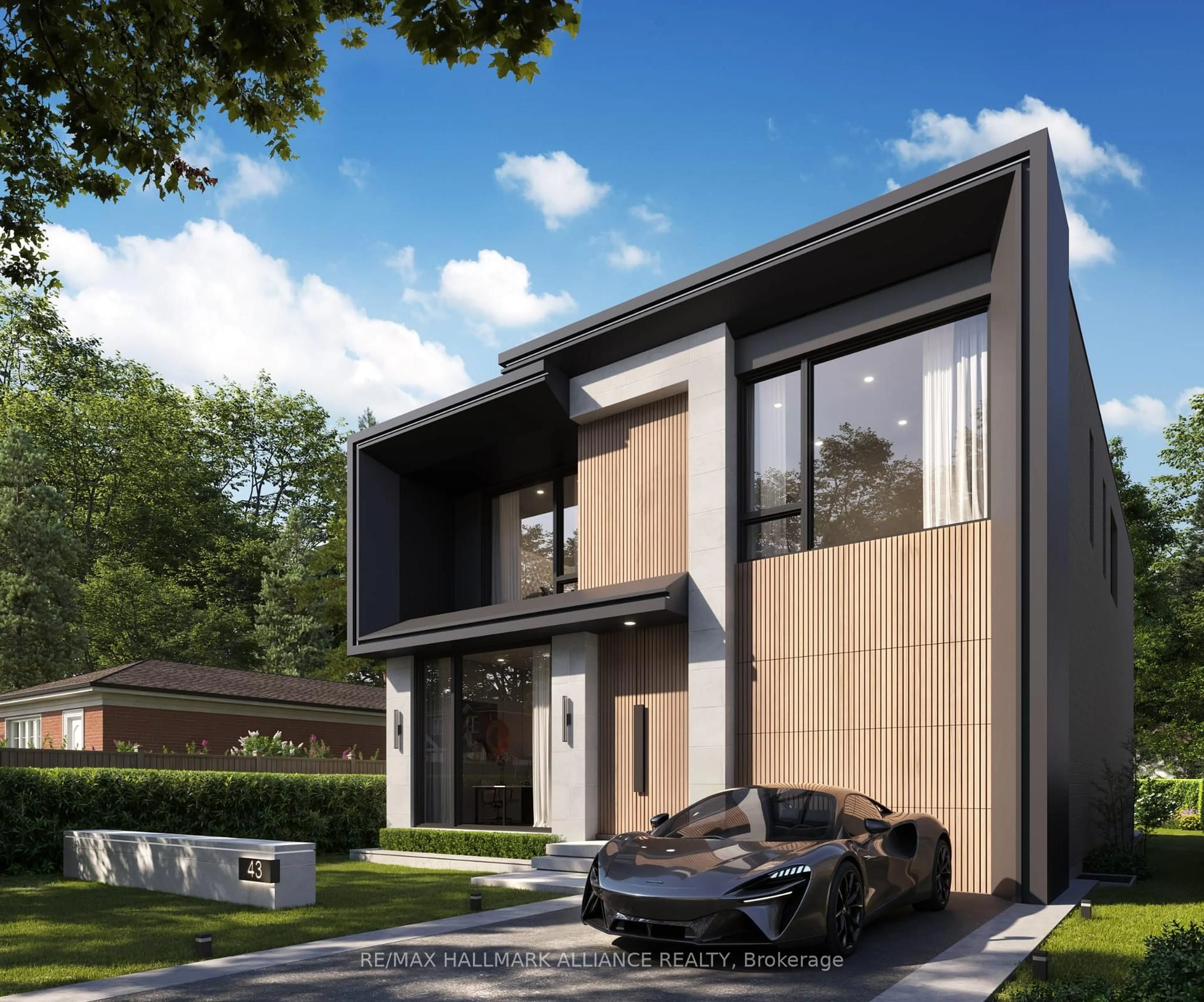 Home with brick exterior material, street for 43 Trueman Ave, Toronto Ontario M8Z 5A3