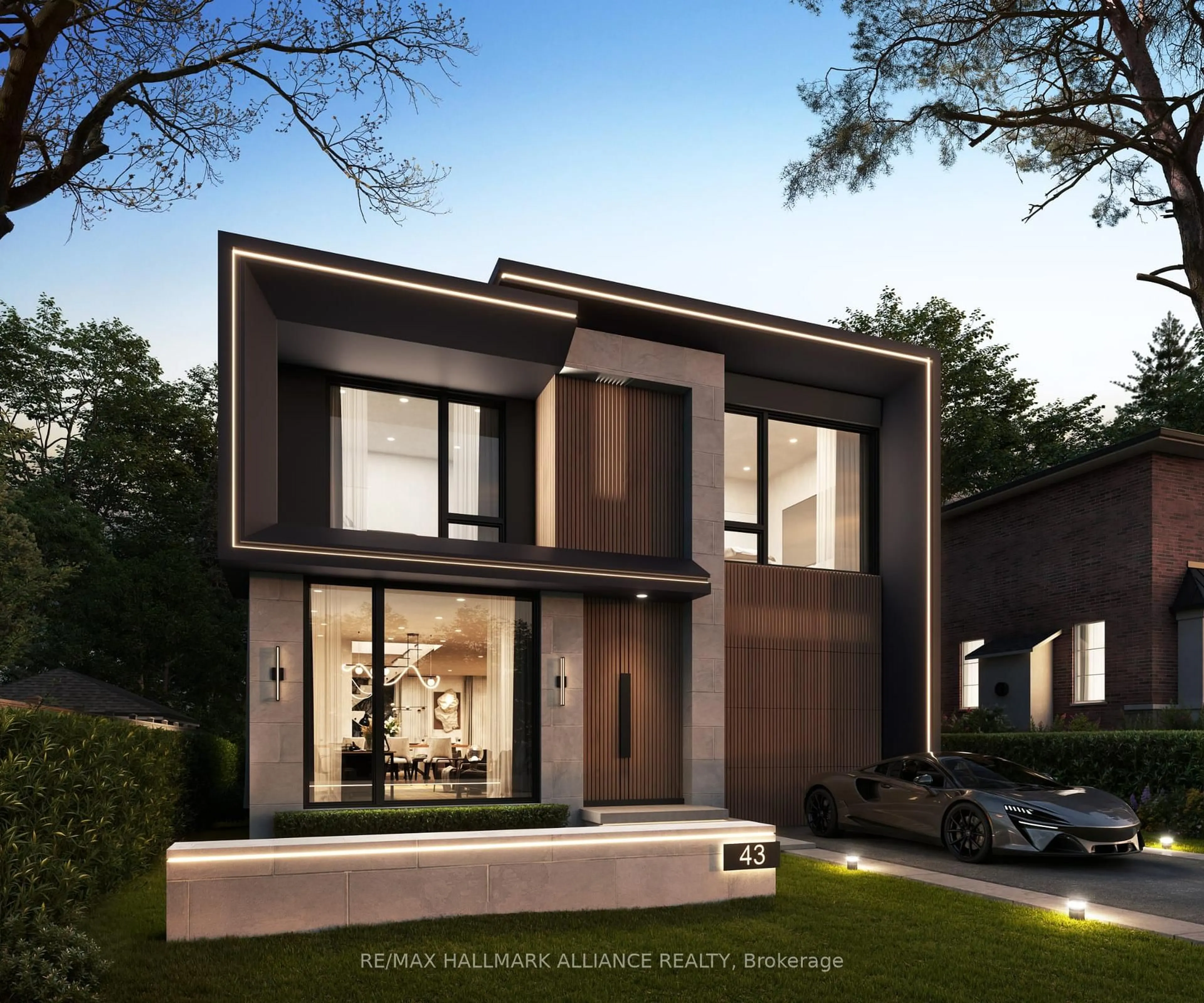 Home with brick exterior material, street for 43 Trueman Ave, Toronto Ontario M8Z 5A3