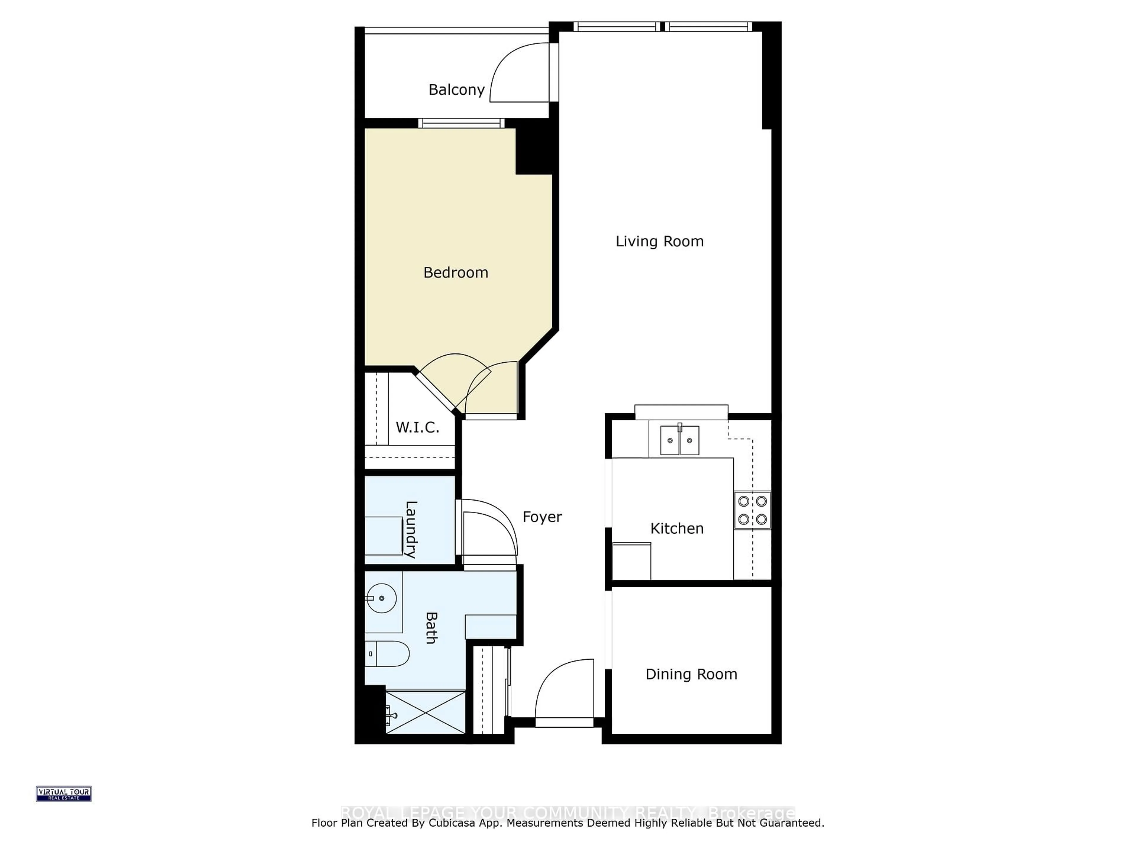 Floor plan for 100 Burloak Dr #1208, Burlington Ontario L7L 6P6