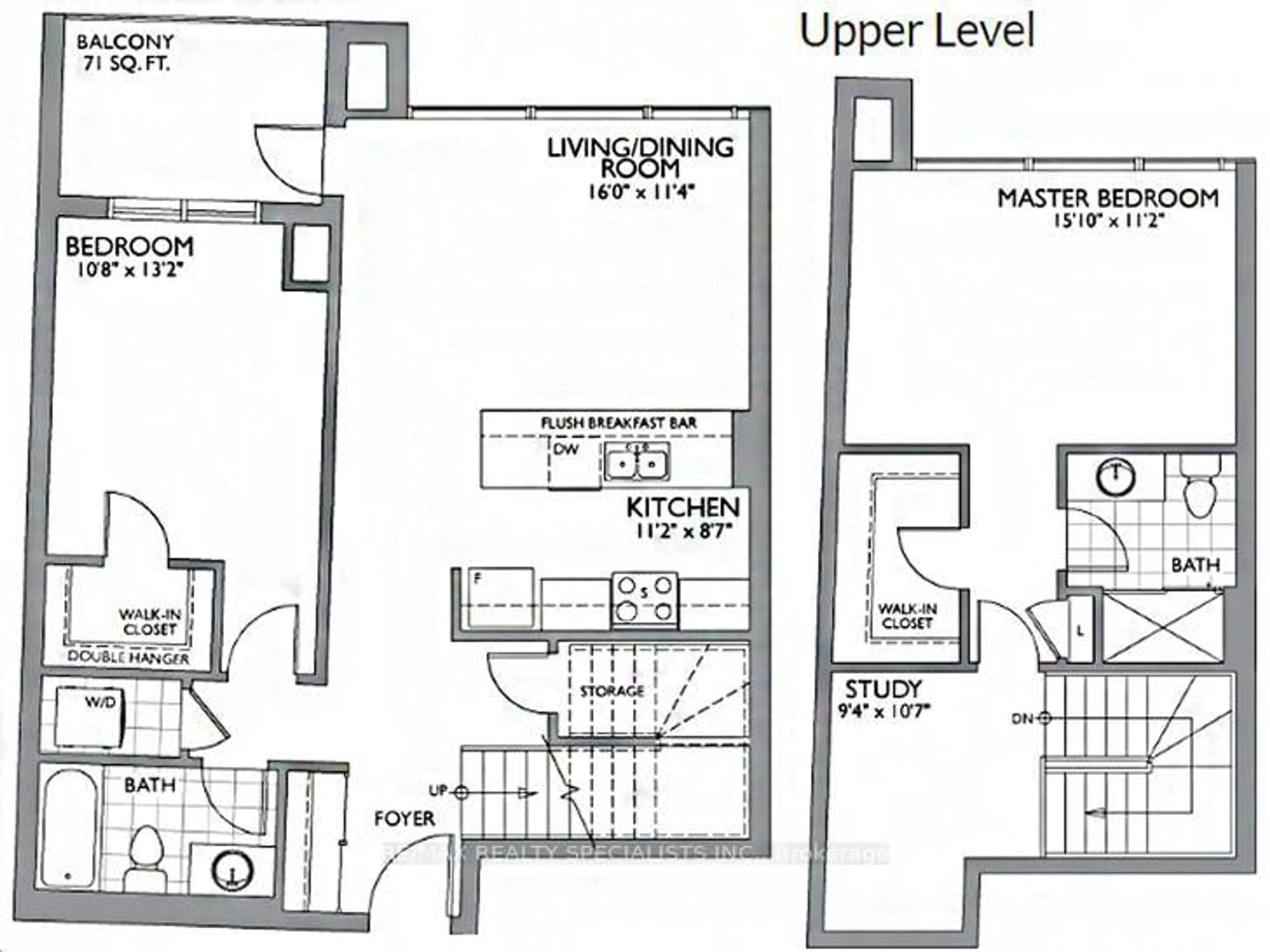 Floor plan for 150 Oak Park Blvd #513, Oakville Ontario L6H 3P2