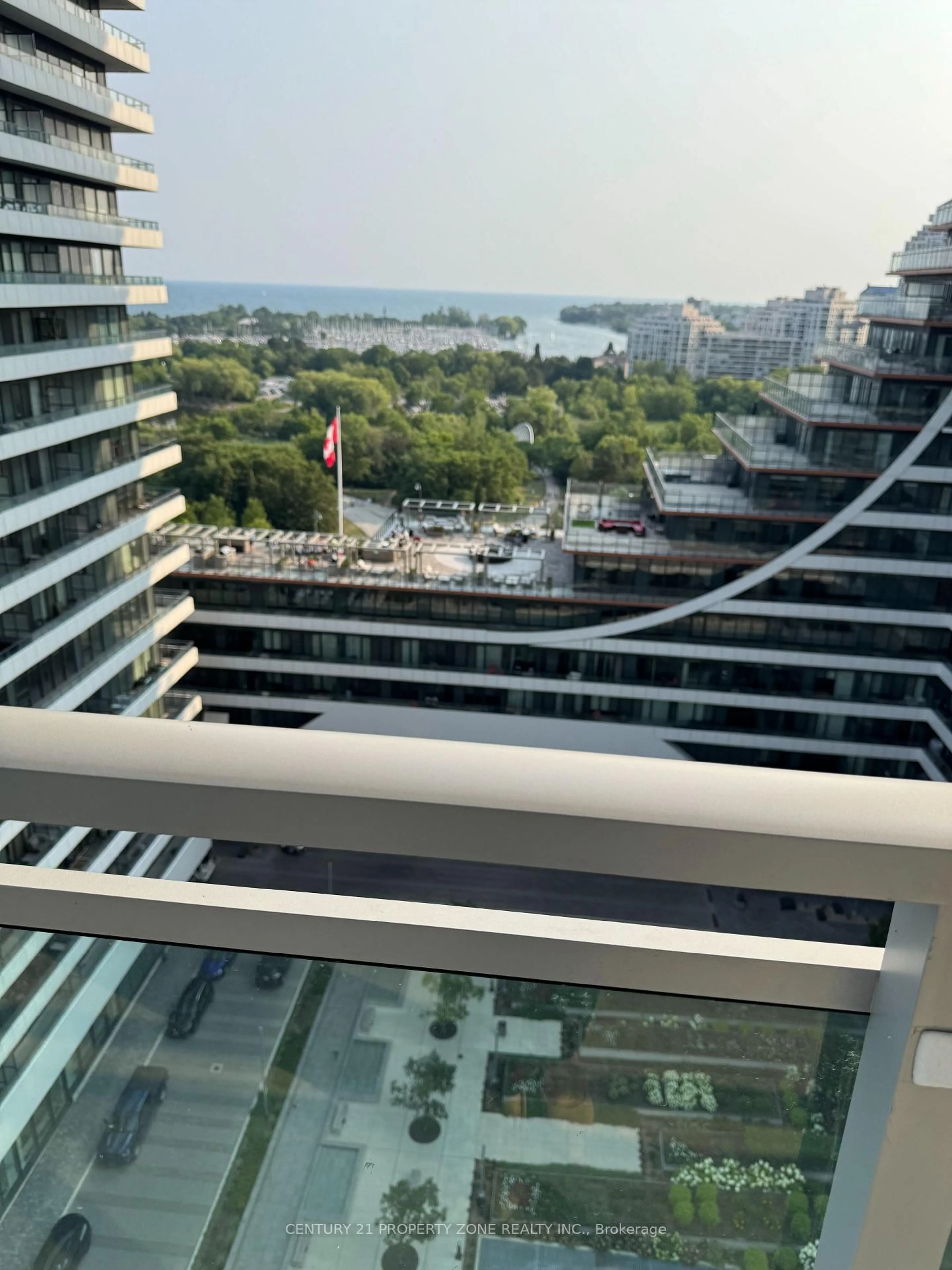 Balcony in the apartment, city buildings view from balcony for 33 Shore Breeze Dr #1310, Toronto Ontario M8V 0G1