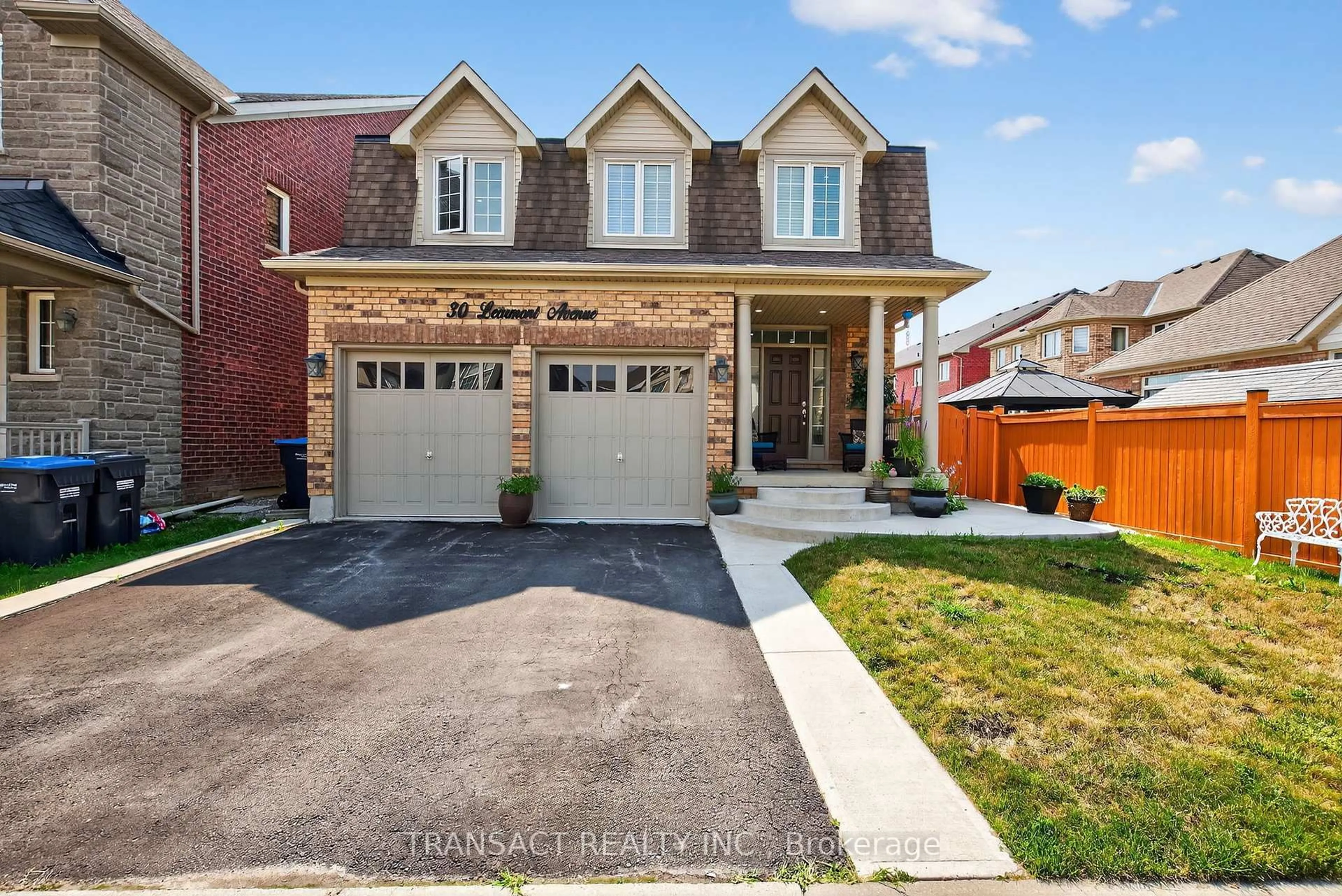 Home with brick exterior material, street for 30 Learmont Ave, Caledon Ontario L7C 3N3