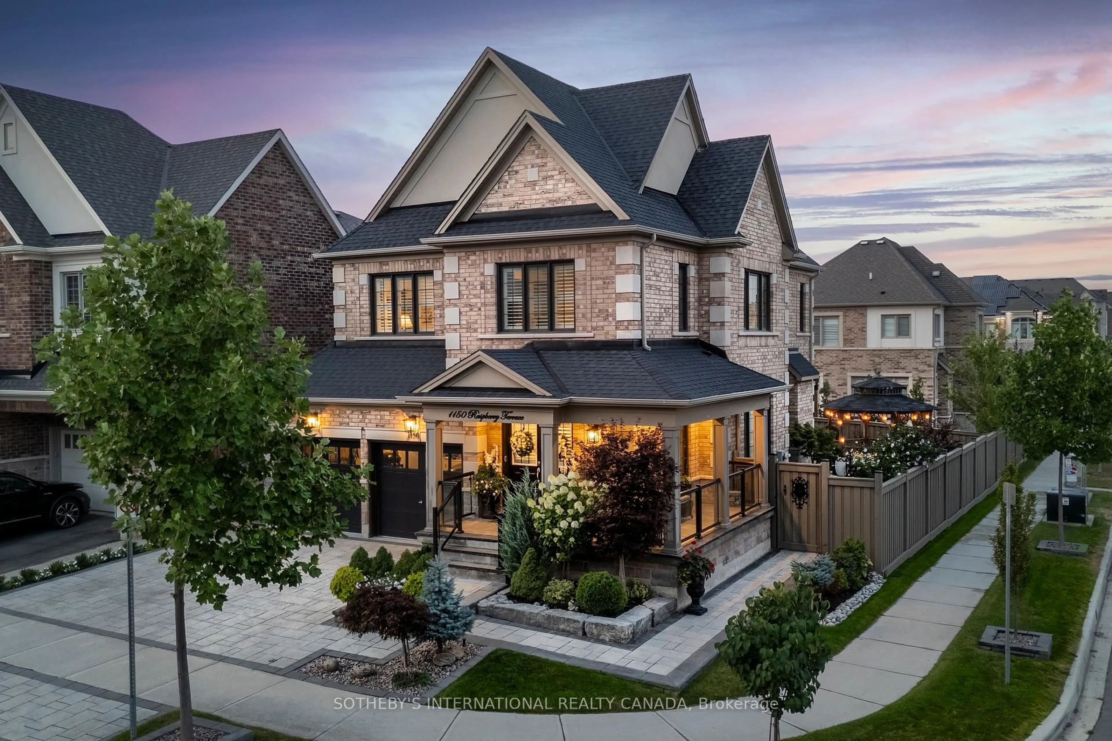 Home with brick exterior material, street for 1150 Raspberry Terr, Milton Ontario L9E 1K3