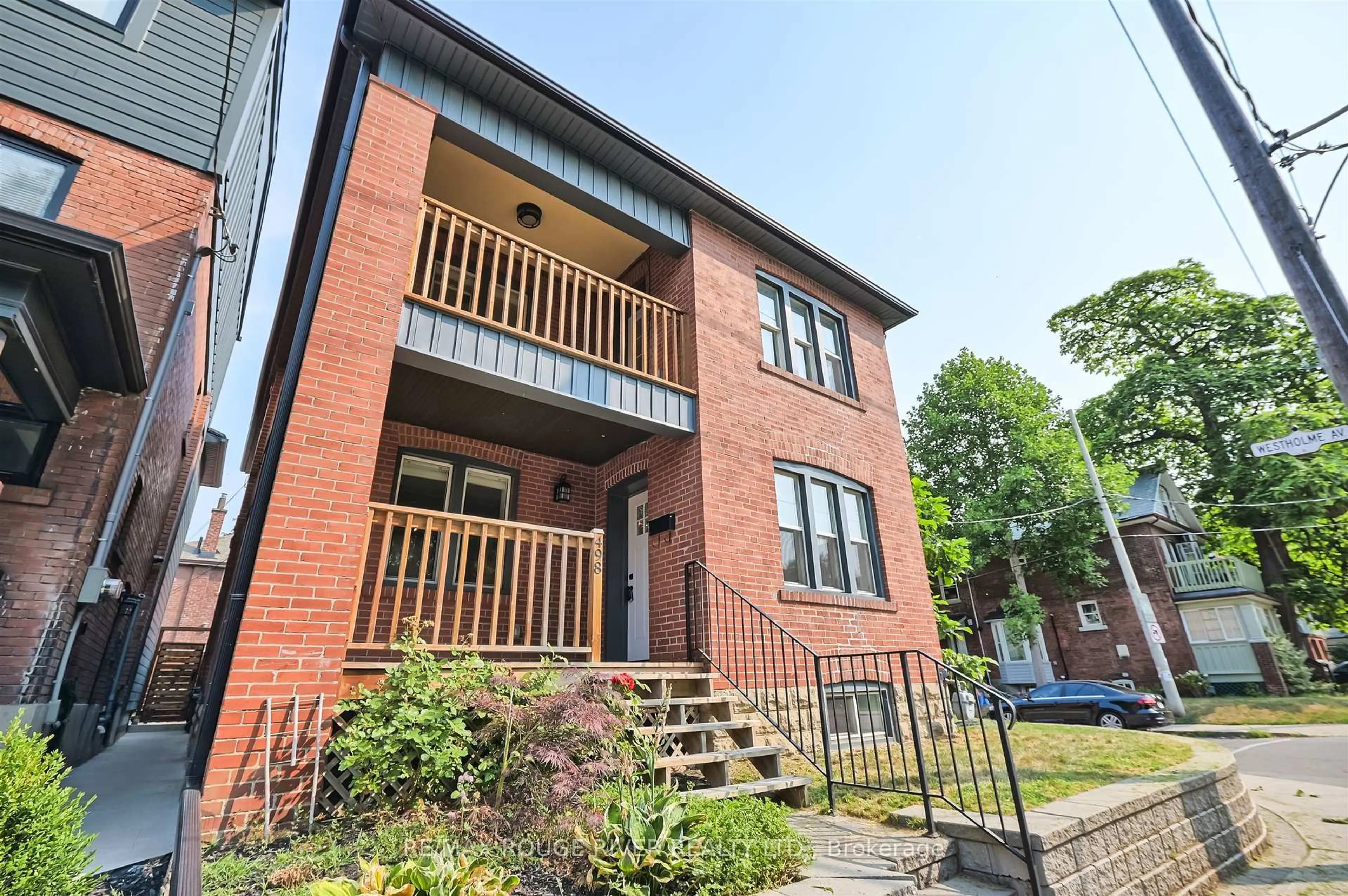 Home with brick exterior material, building for 498 Annette St, Toronto Ontario M6P 1S3