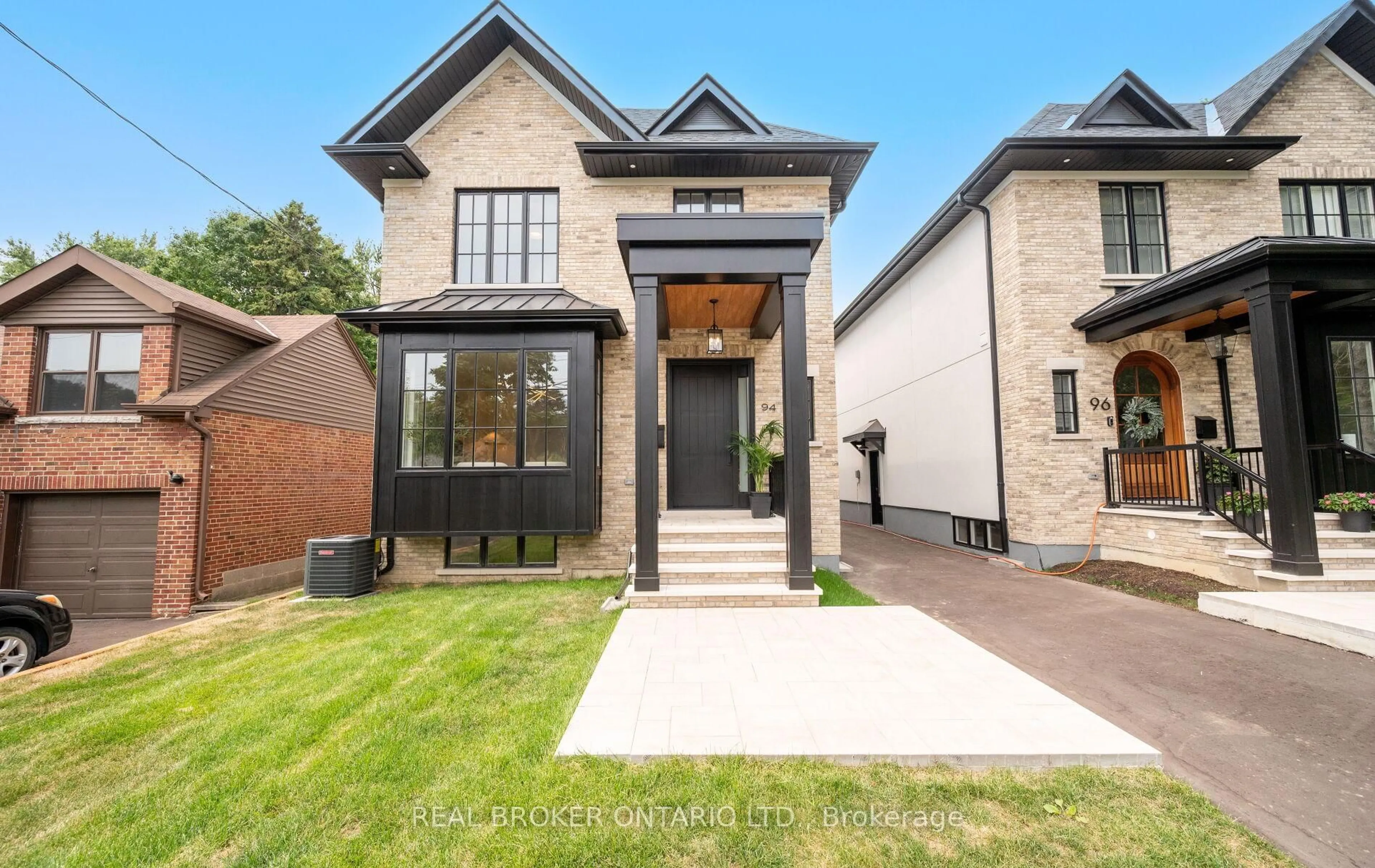 Home with brick exterior material, street for 94 Prince Edward Dr, Toronto Ontario M8Y 3V7