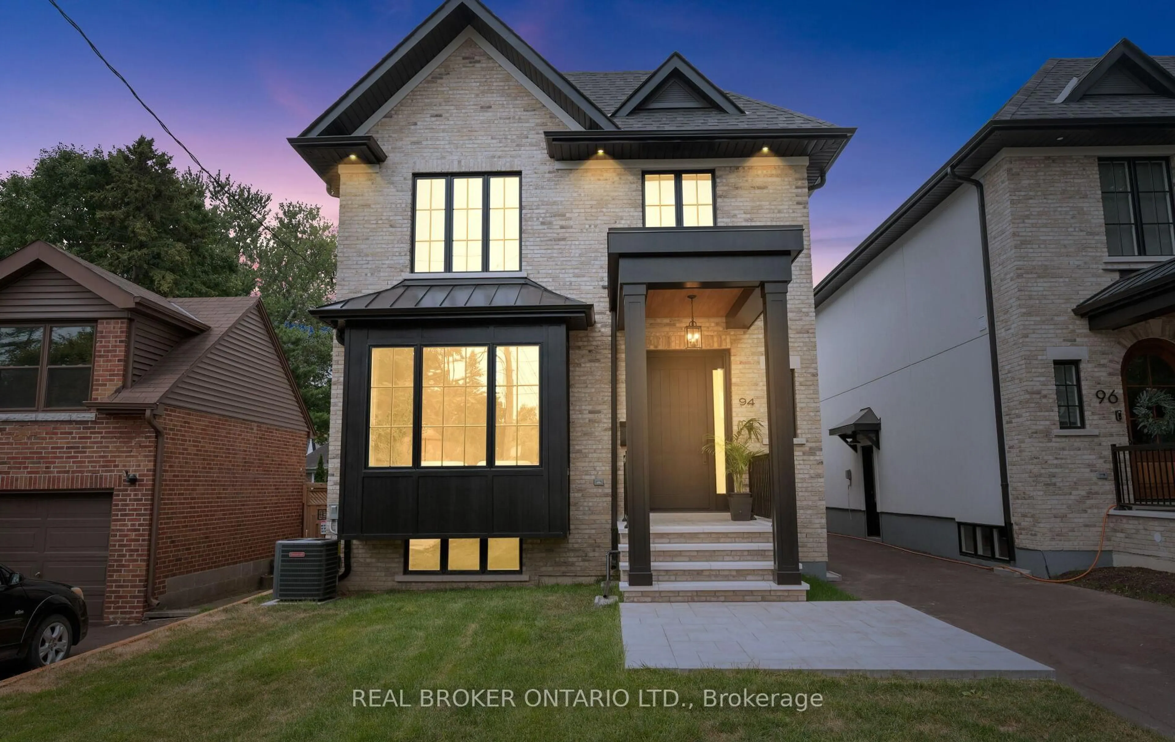 Home with brick exterior material, street for 94 Prince Edward Dr, Toronto Ontario M8Y 3V7