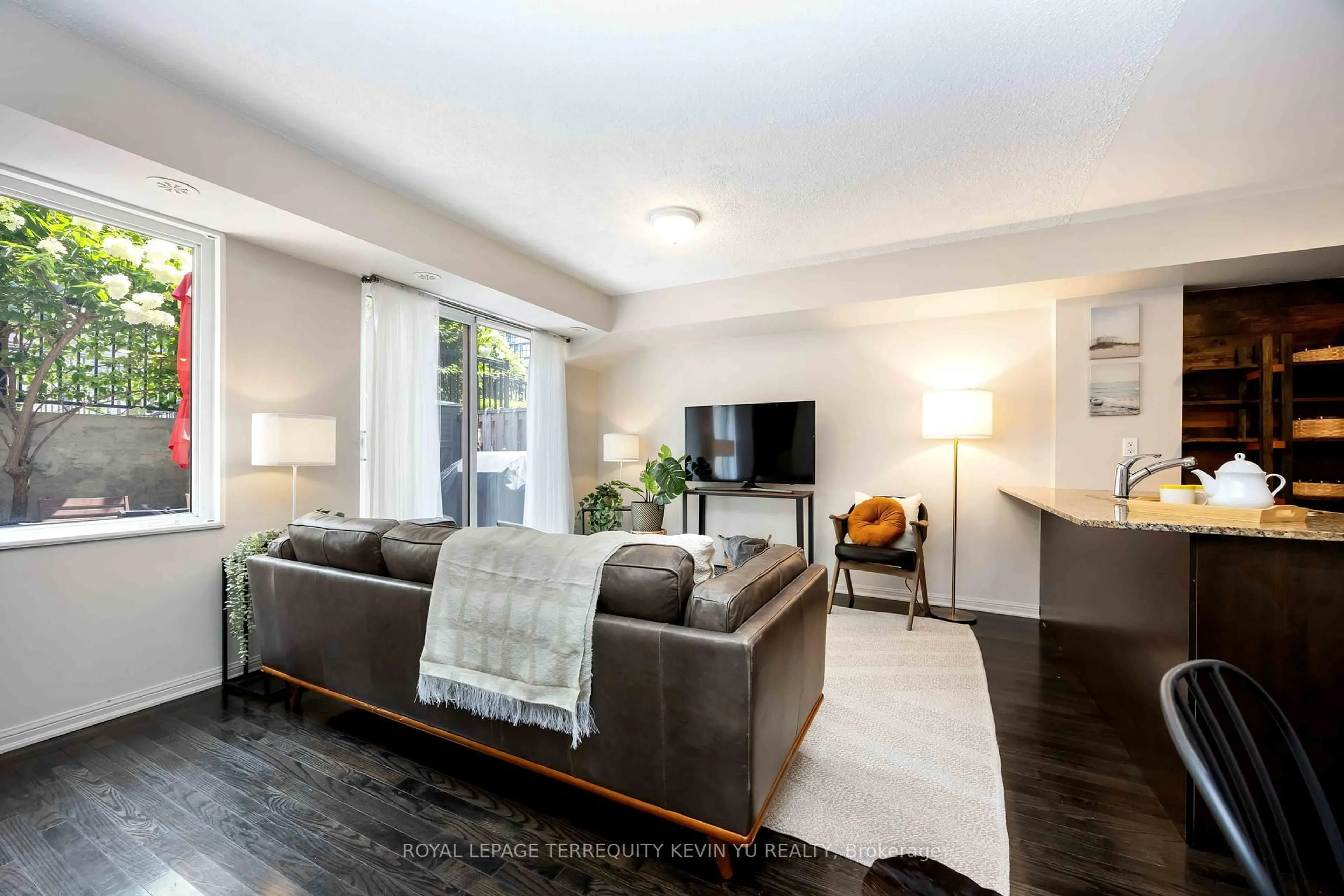Living room with furniture, unknown for 8 Foundry Ave #163, Toronto Ontario M6H 0A5