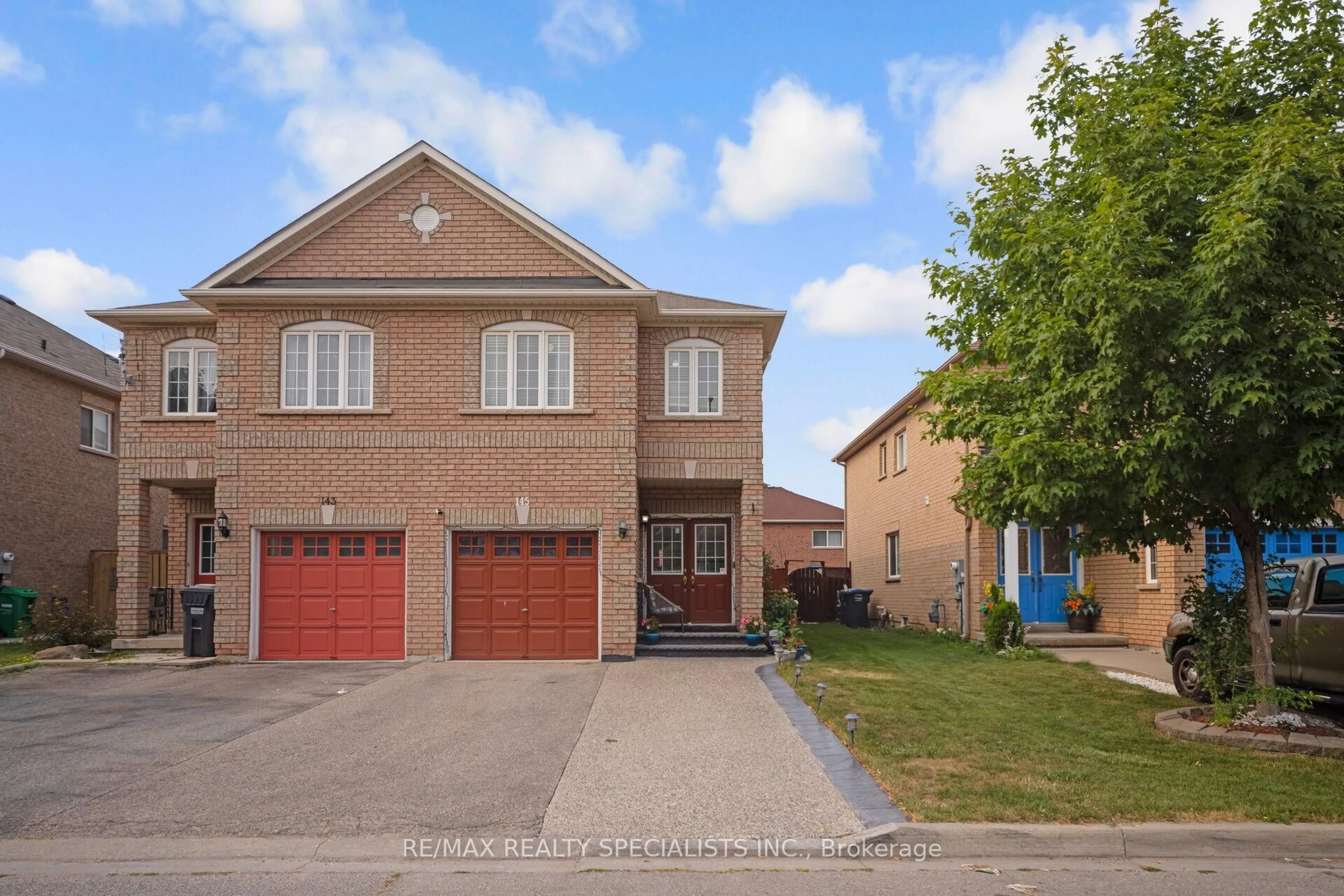 Home with brick exterior material, street for 145 Albright Rd, Brampton Ontario L6X 0J1
