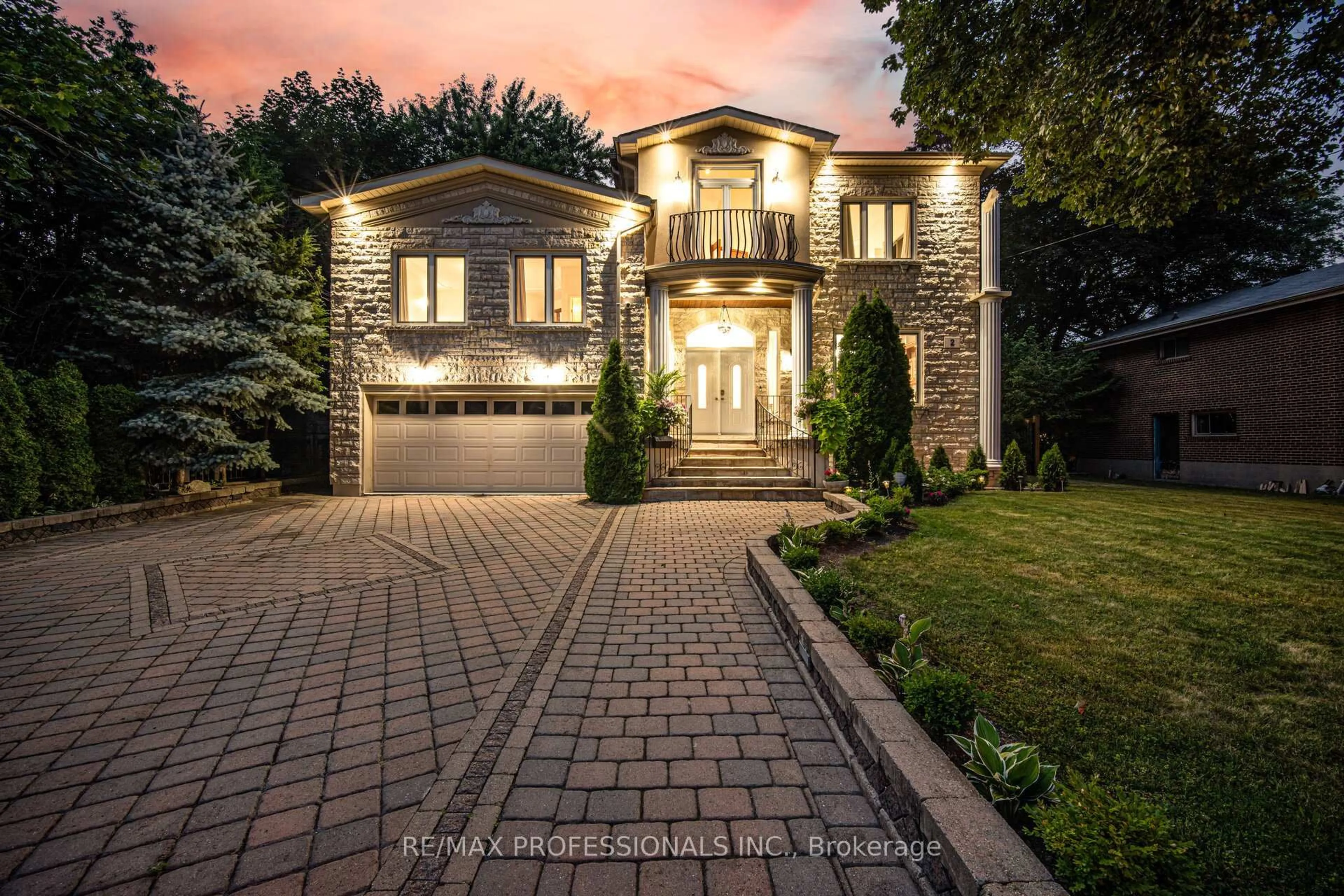 Home with brick exterior material, street for 2 The Keanegate, Toronto Ontario M9B 2B4