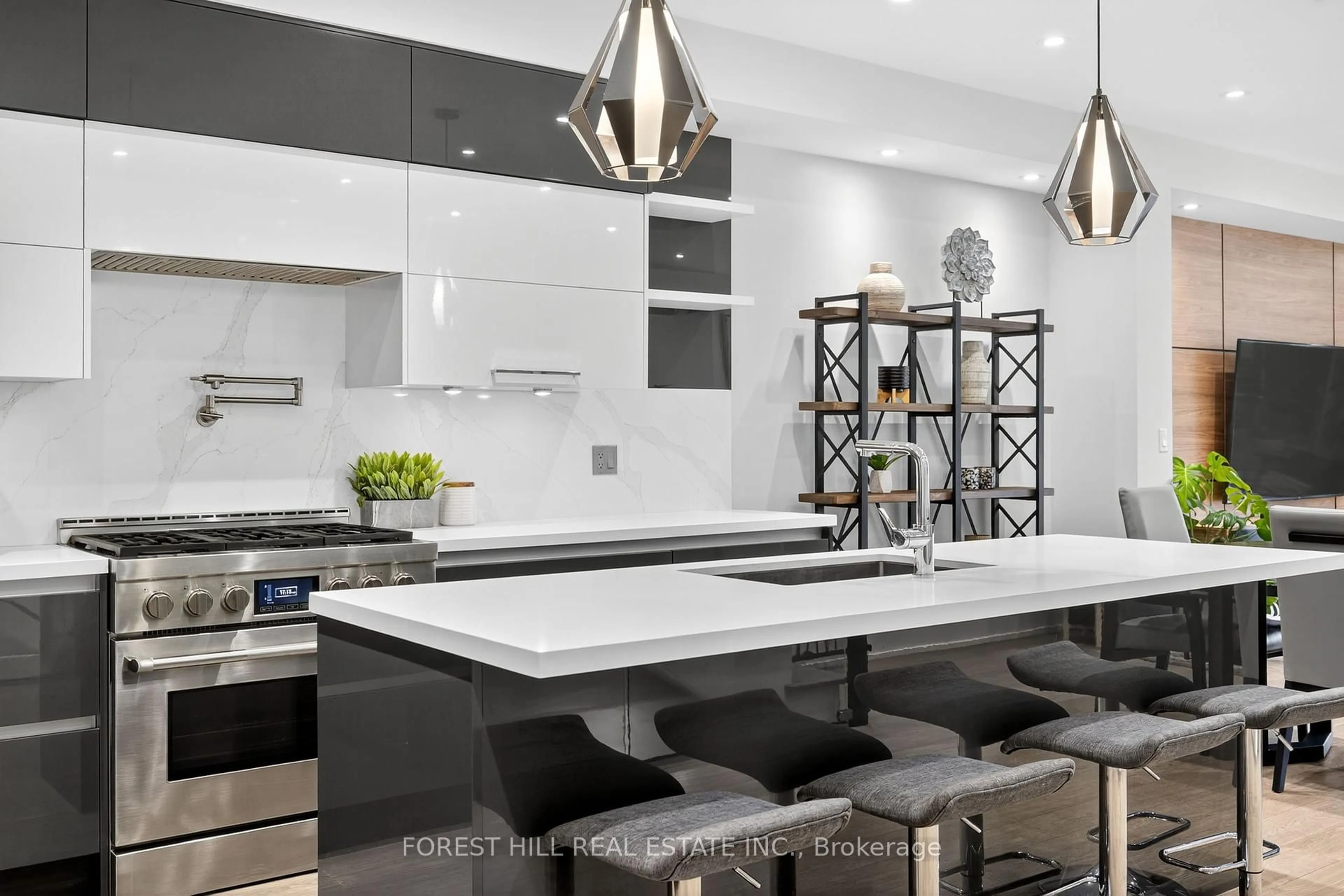 Contemporary kitchen, ceramic/tile floor for 272A Beta St, Toronto Ontario M8W 4J1