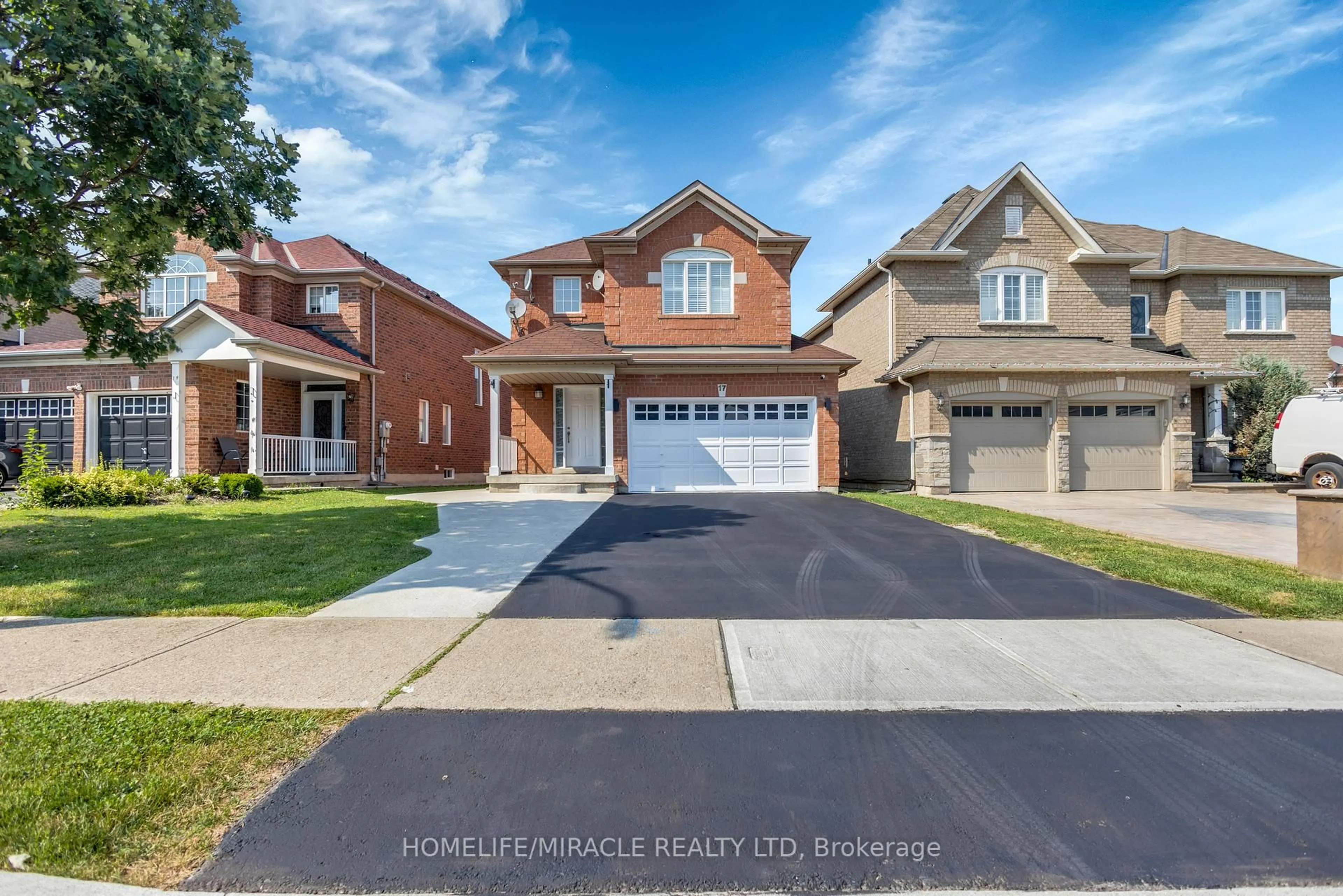 Home with brick exterior material, street for 17 Binder Twine Tr, Brampton Ontario L6X 4R2