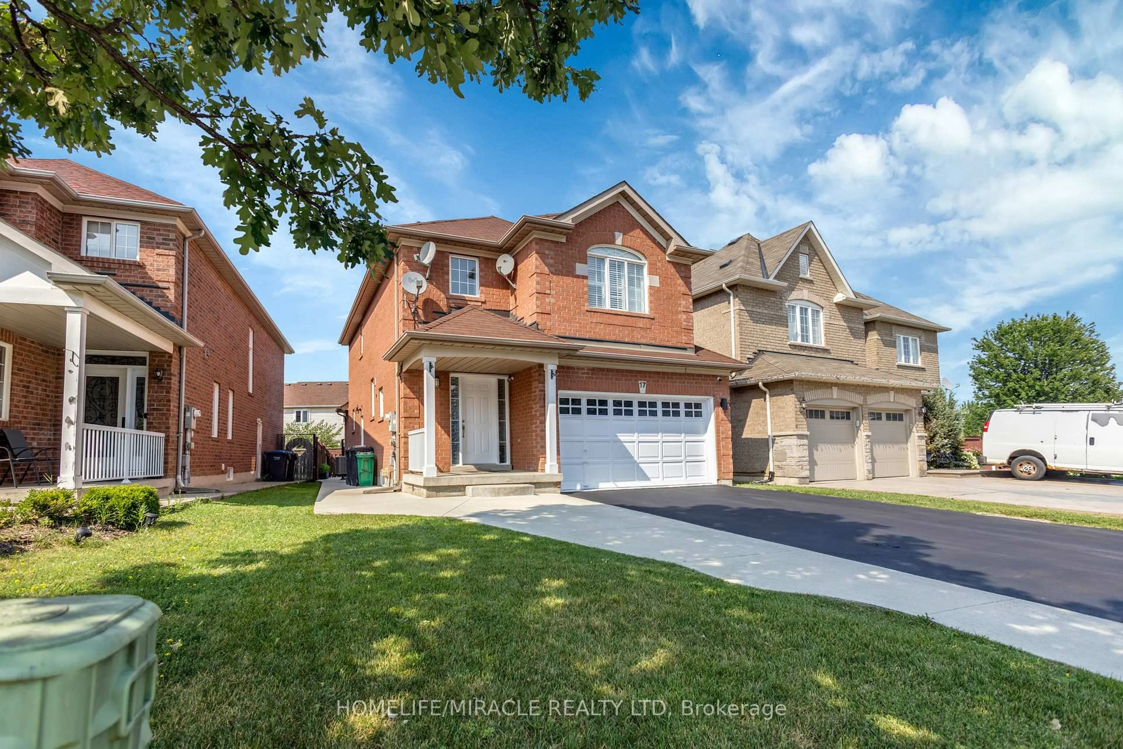 Home with brick exterior material, street for 17 Binder Twine Tr, Brampton Ontario L6X 4R2