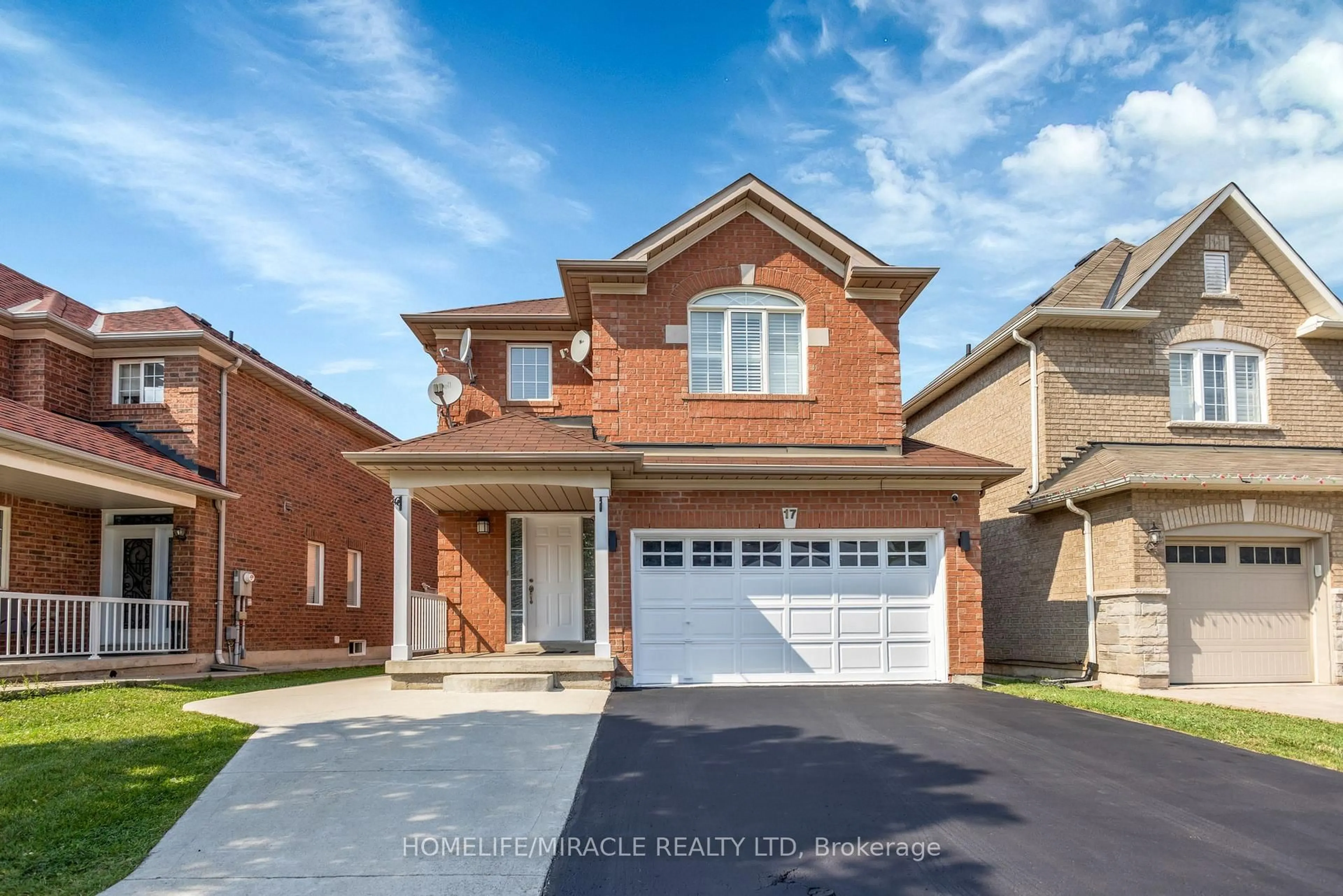 Home with brick exterior material, street for 17 Binder Twine Tr, Brampton Ontario L6X 4R2