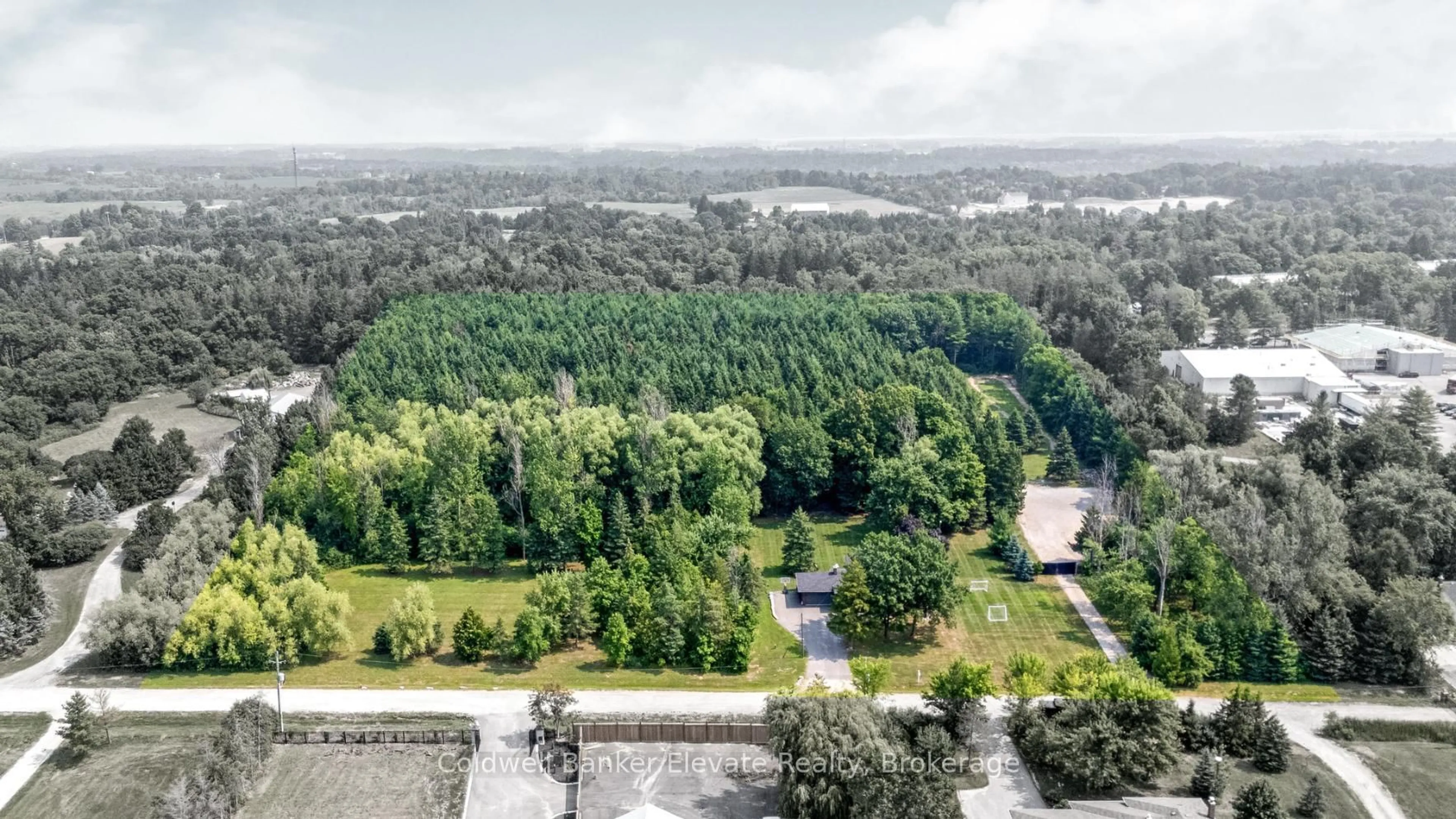 A pic from outside/outdoor area/front of a property/back of a property/a pic from drone, forest/trees view for 13442 22nd Sdrd, Halton Hills Ontario L7G 4S4