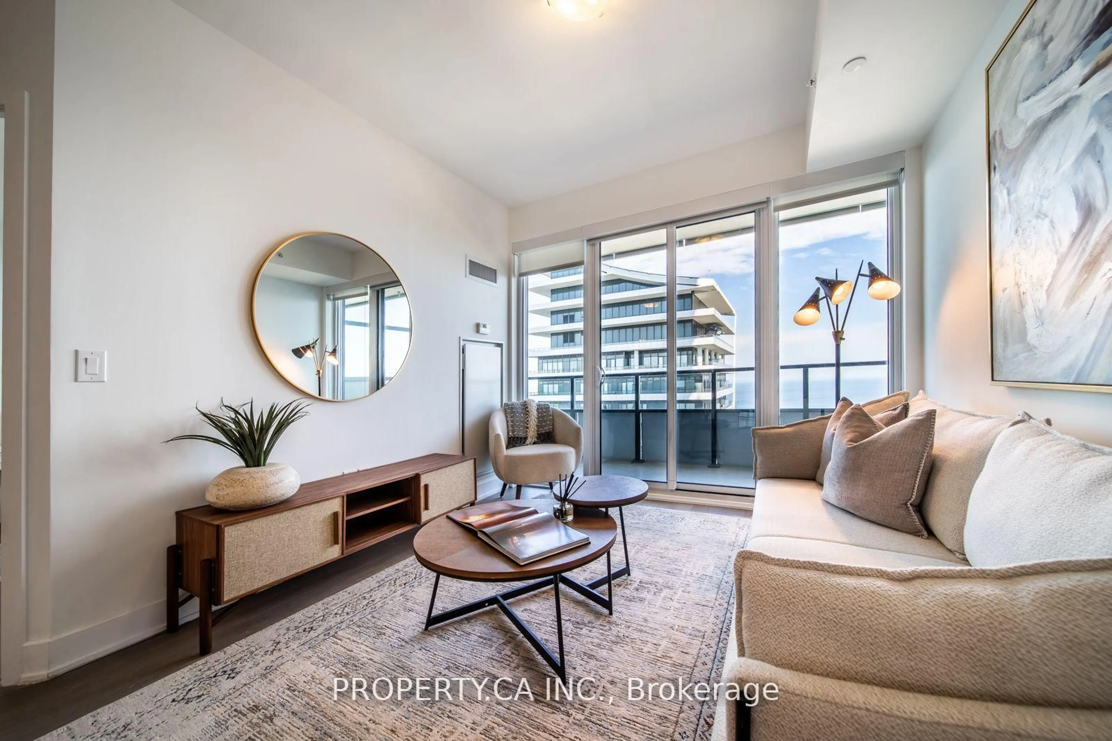 Living room with furniture, unknown for 30 Shore Breeze Dr #4909, Toronto Ontario M8V 1A1