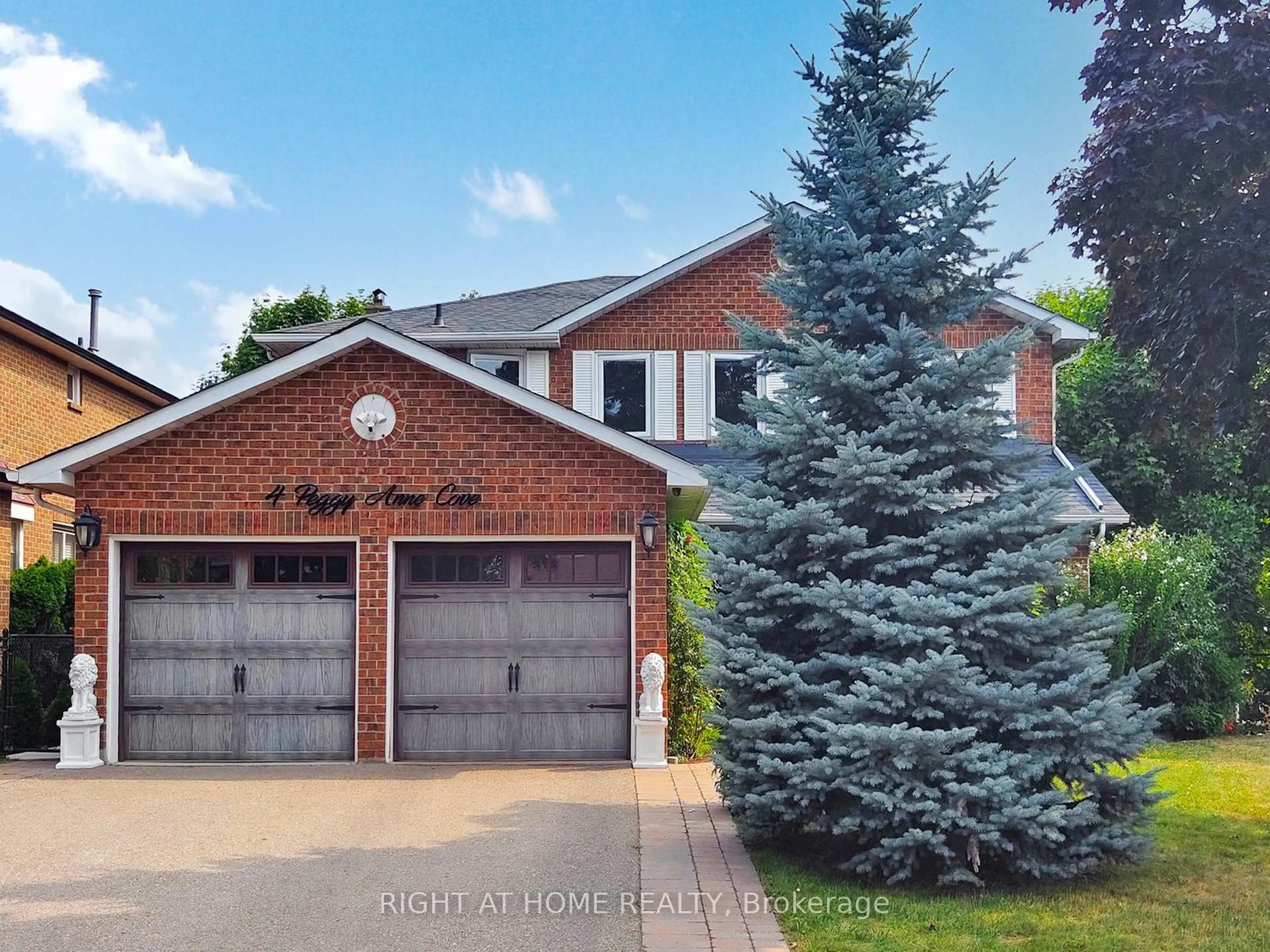 Home with brick exterior material, street for 4 Peggy Anne Cove, Brampton Ontario L6S 5E4