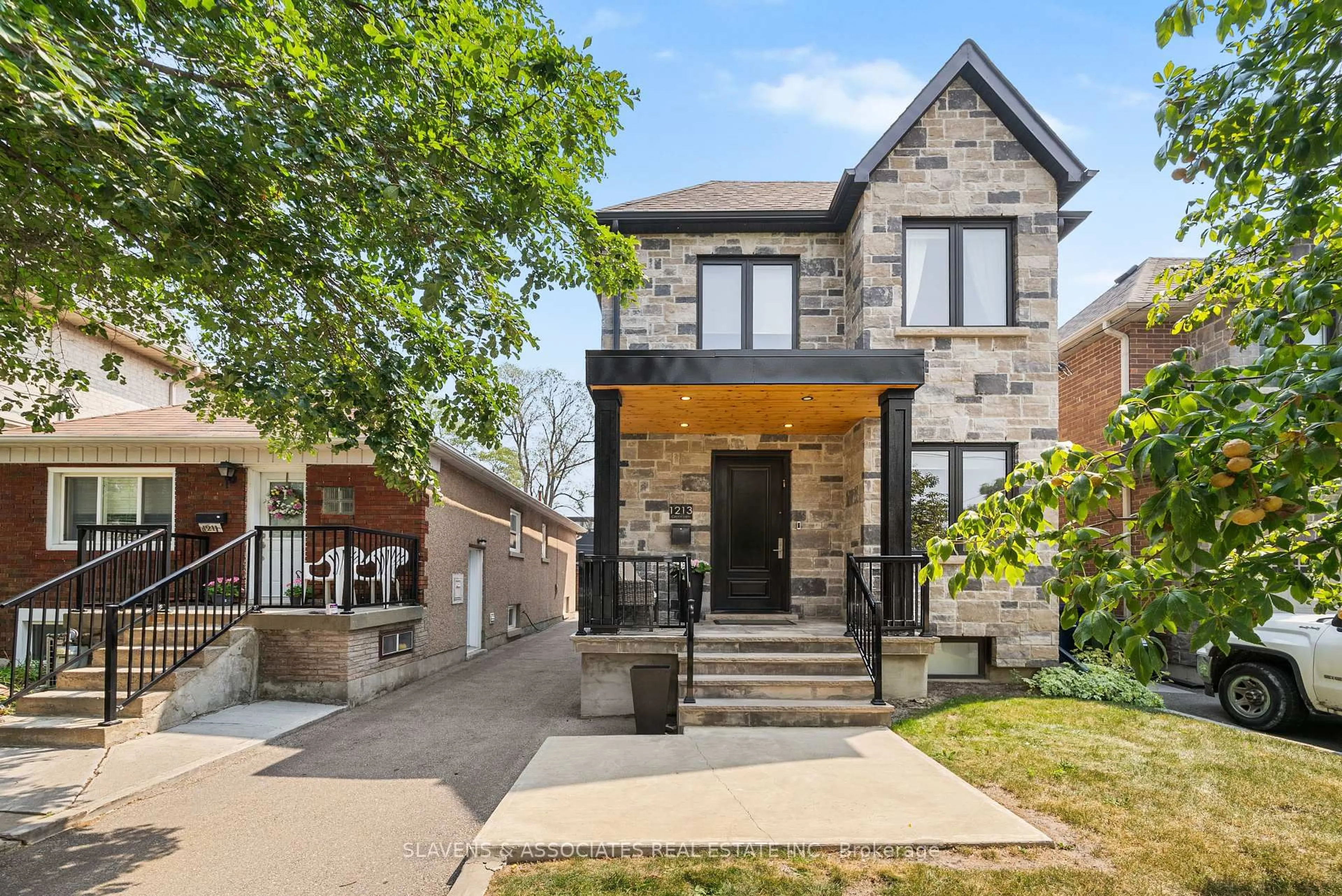 Home with brick exterior material, street for 1213 Glencairn Ave, Toronto Ontario M6B 2B6