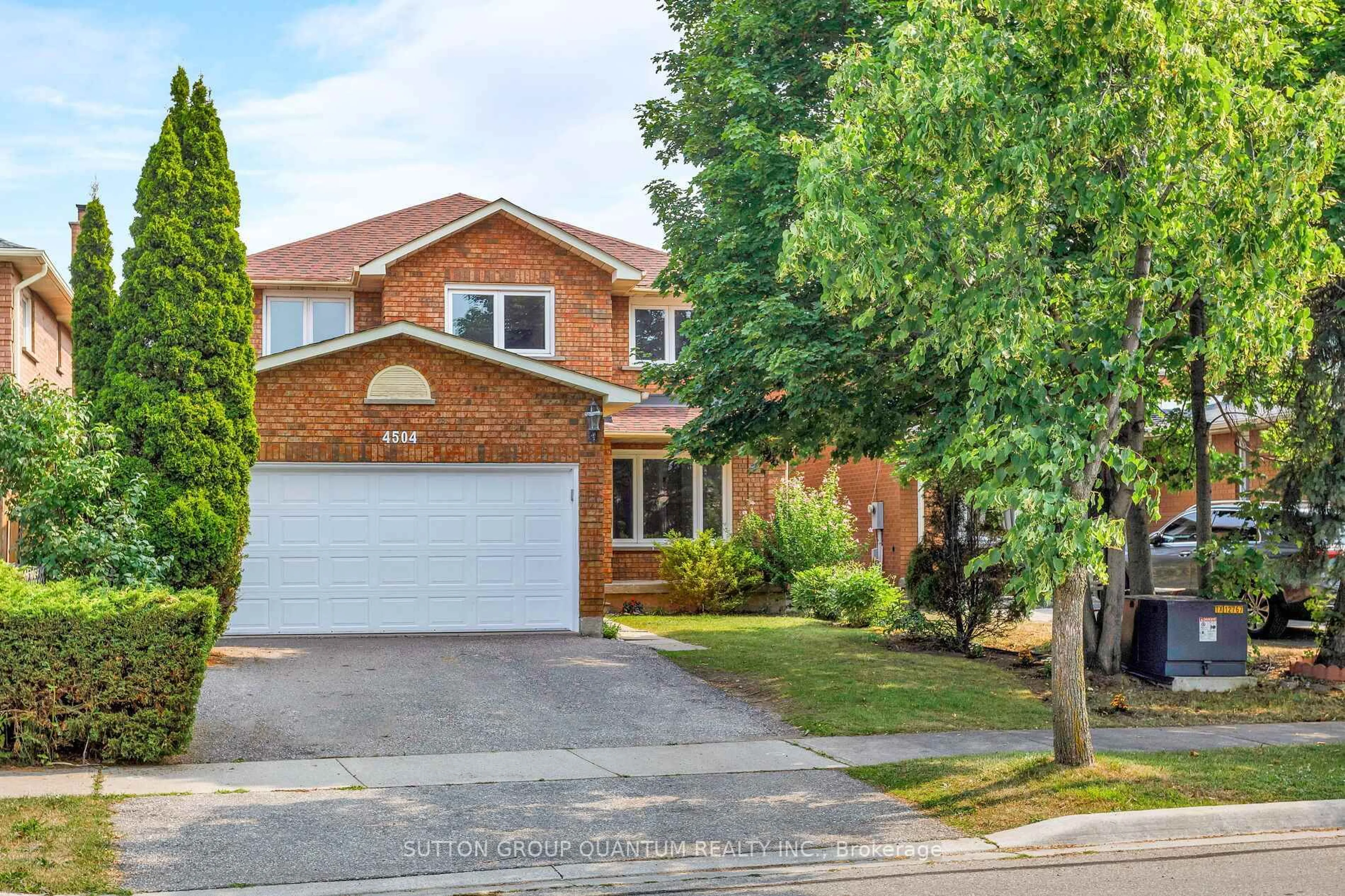 Home with brick exterior material, street for 4504 HAYDOCK PARK Dr, Mississauga Ontario L5M 3C6
