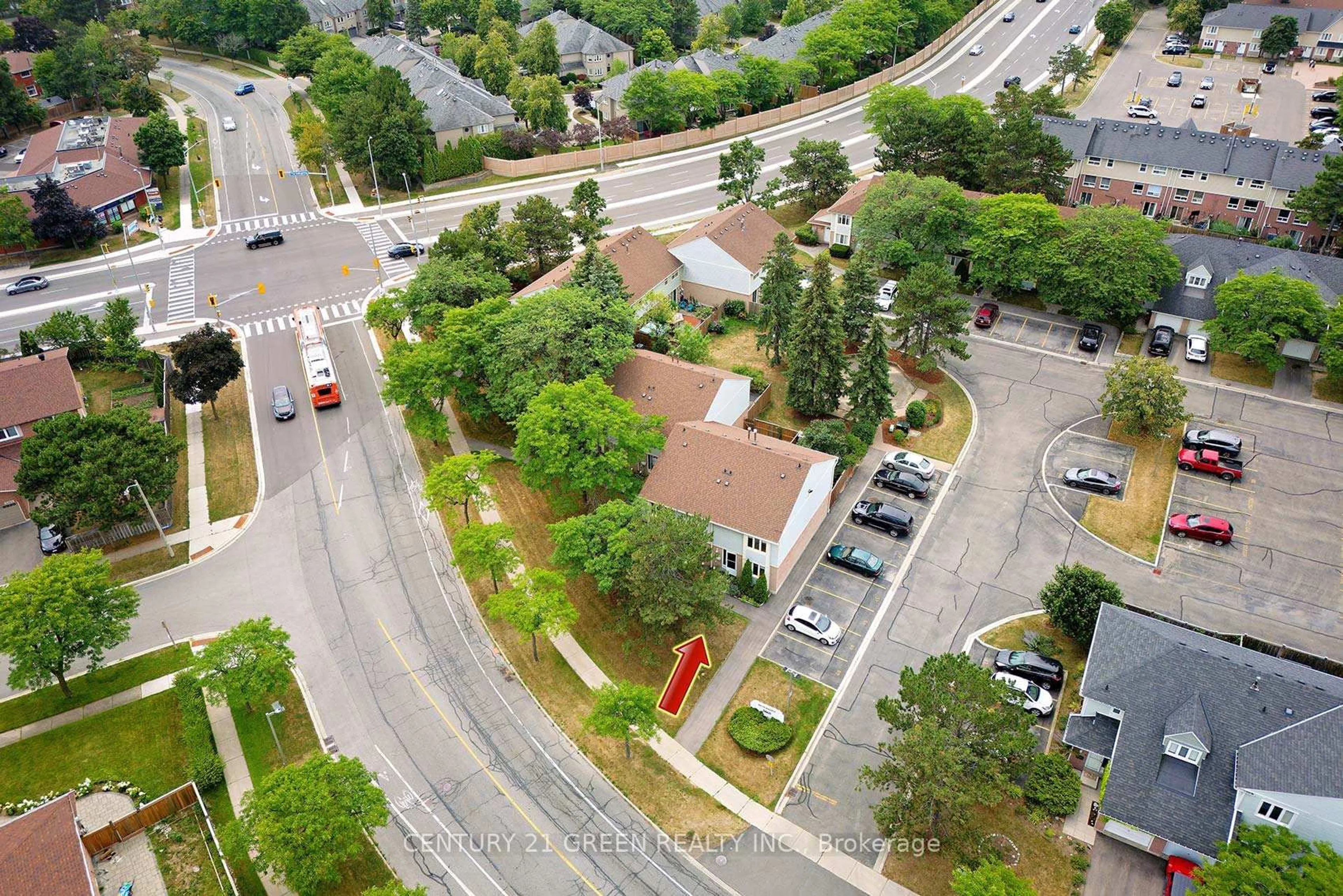 A pic from outside/outdoor area/front of a property/back of a property/a pic from drone, street for 3460 South Millway #48, Mississauga Ontario L5L 3L9