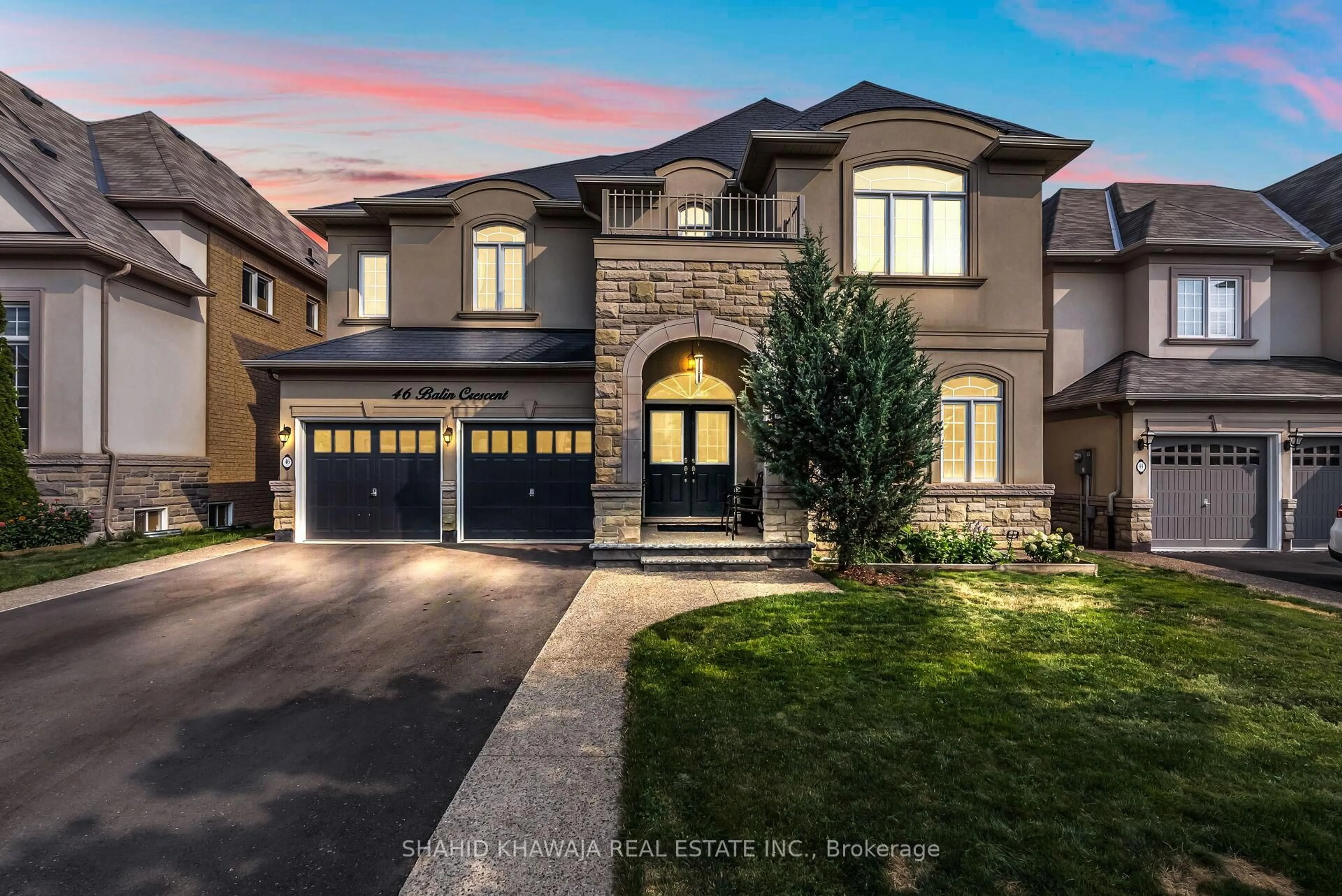Home with brick exterior material, street for 46 Balin Cres, Brampton Ontario L6X 0V8