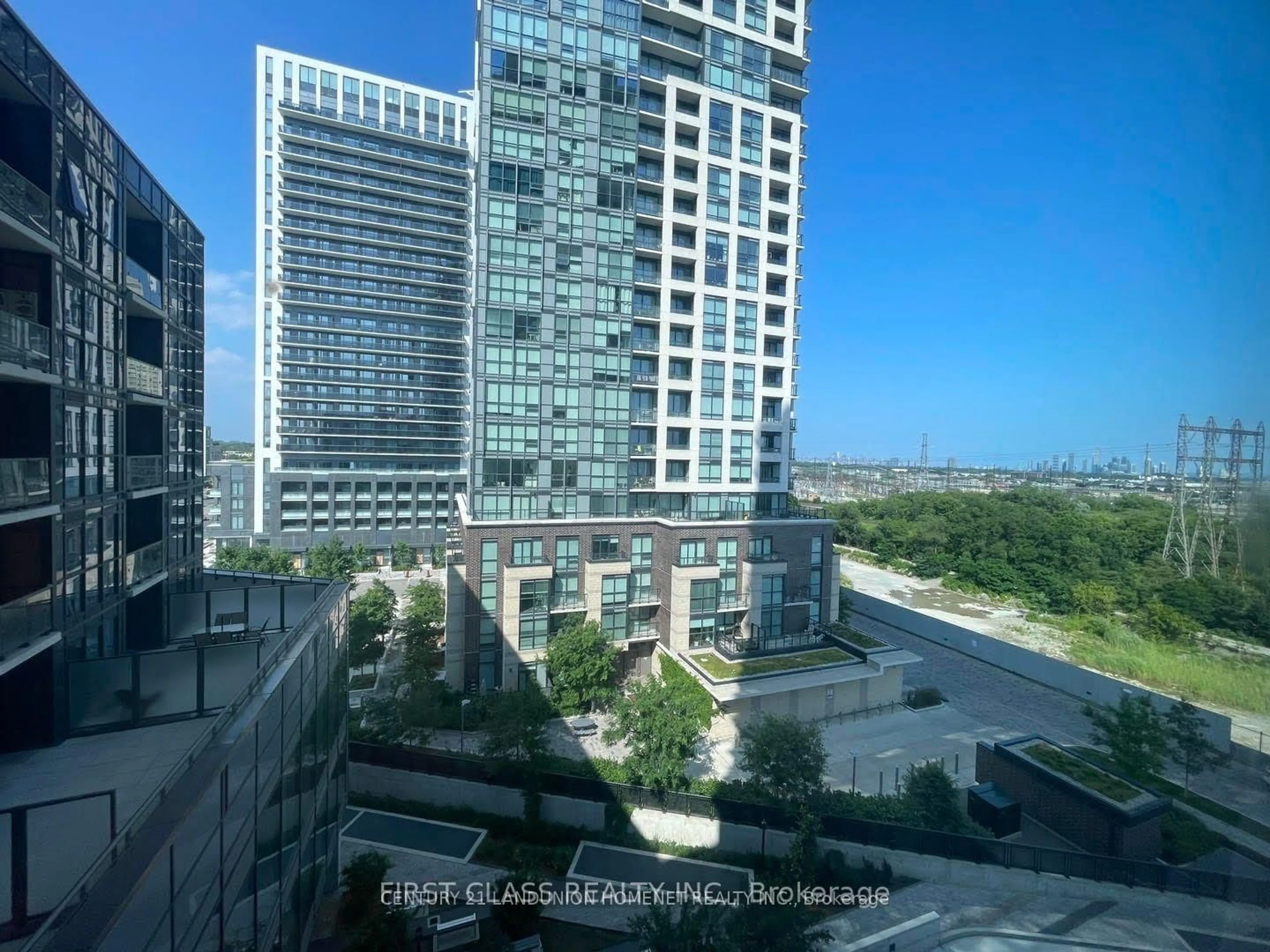 A pic from outside/outdoor area/front of a property/back of a property/a pic from drone, city buildings view from balcony for 50 Riley Rd #621, Toronto Ontario K0E 1Y0
