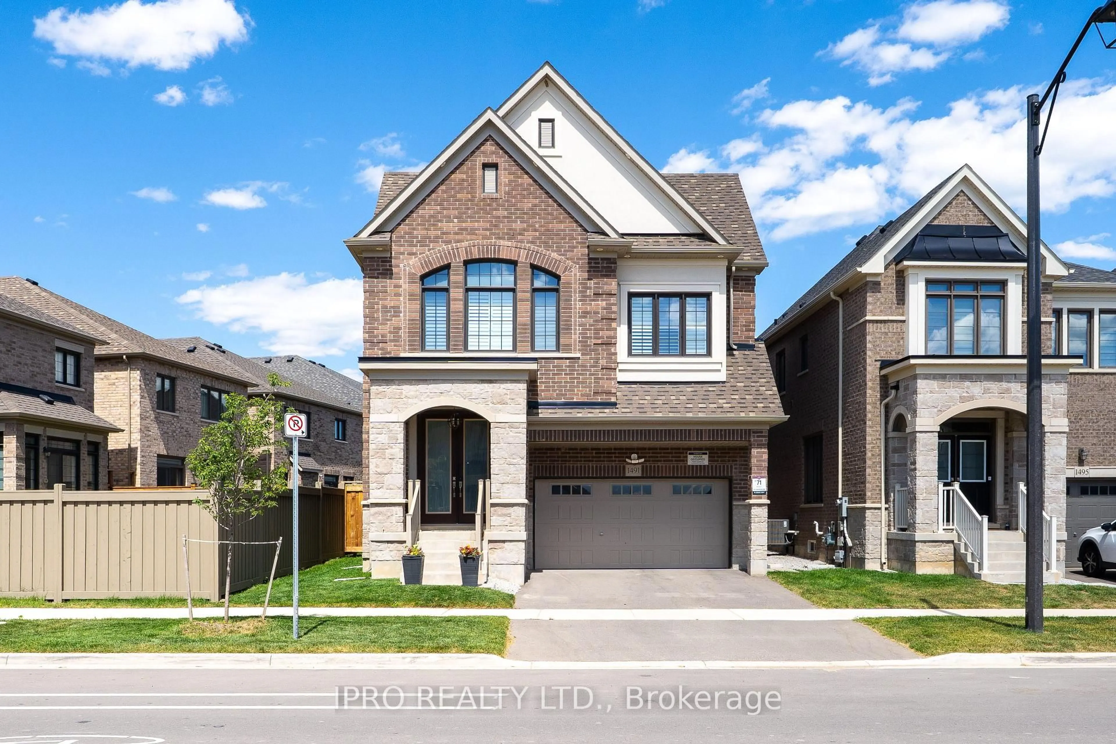 Home with brick exterior material, street for 1491 Kovachik Blvd, Milton Ontario L9E 1T5