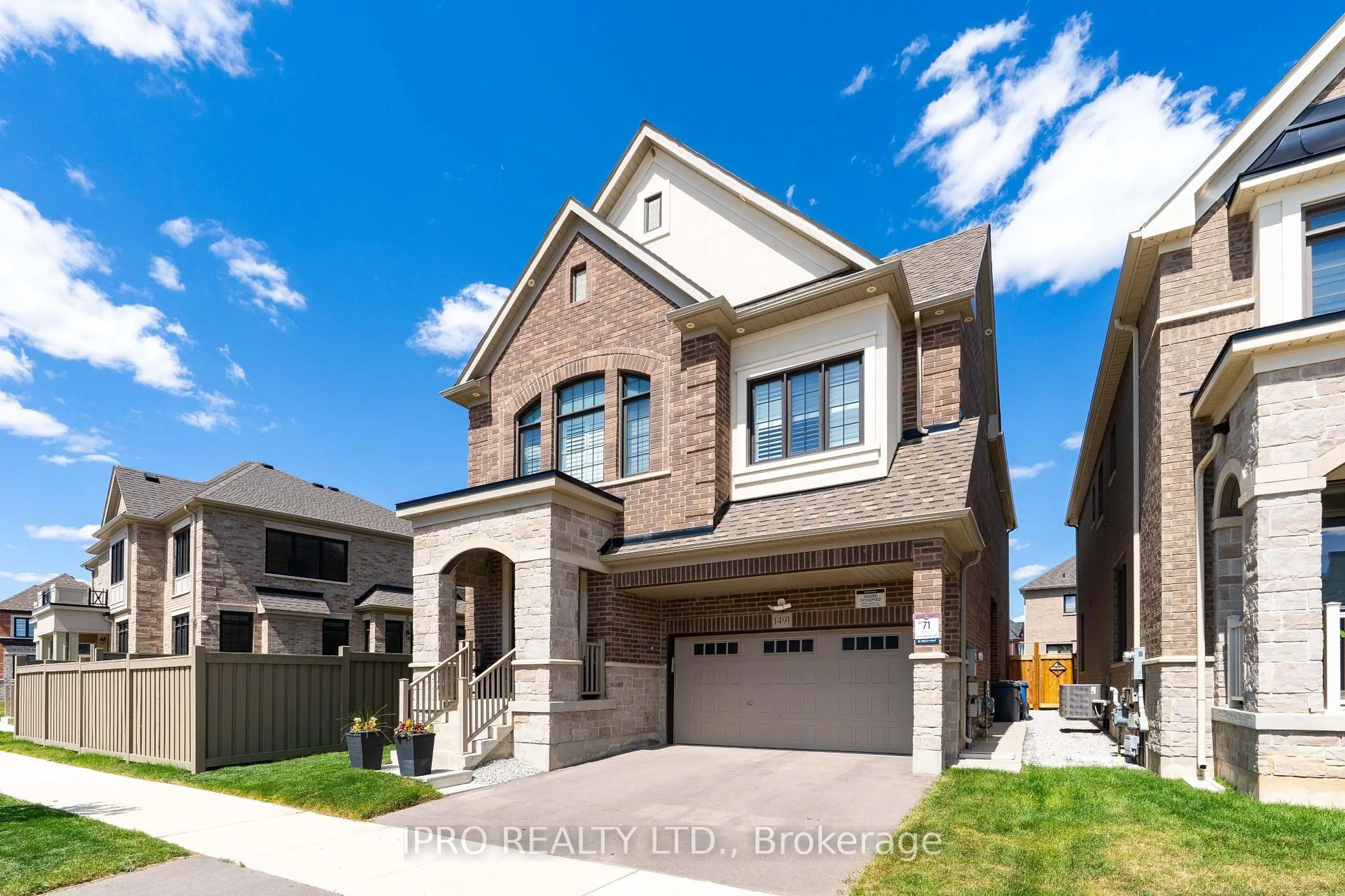 Home with brick exterior material, street for 1491 Kovachik Blvd, Milton Ontario L9E 1T5