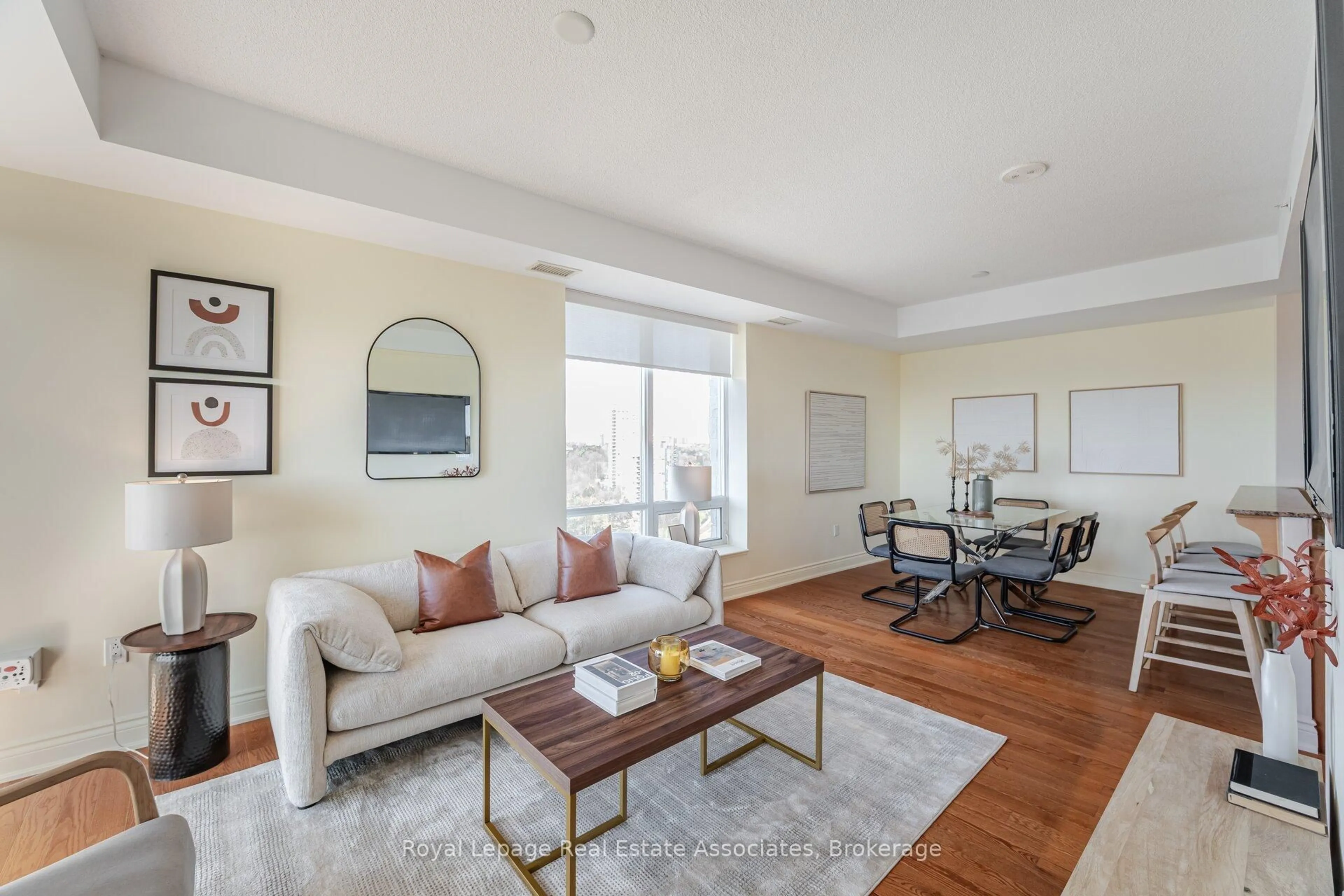 Living room with furniture, unknown for 1665 The Collegeway #1704, Mississauga Ontario L5L 0A9