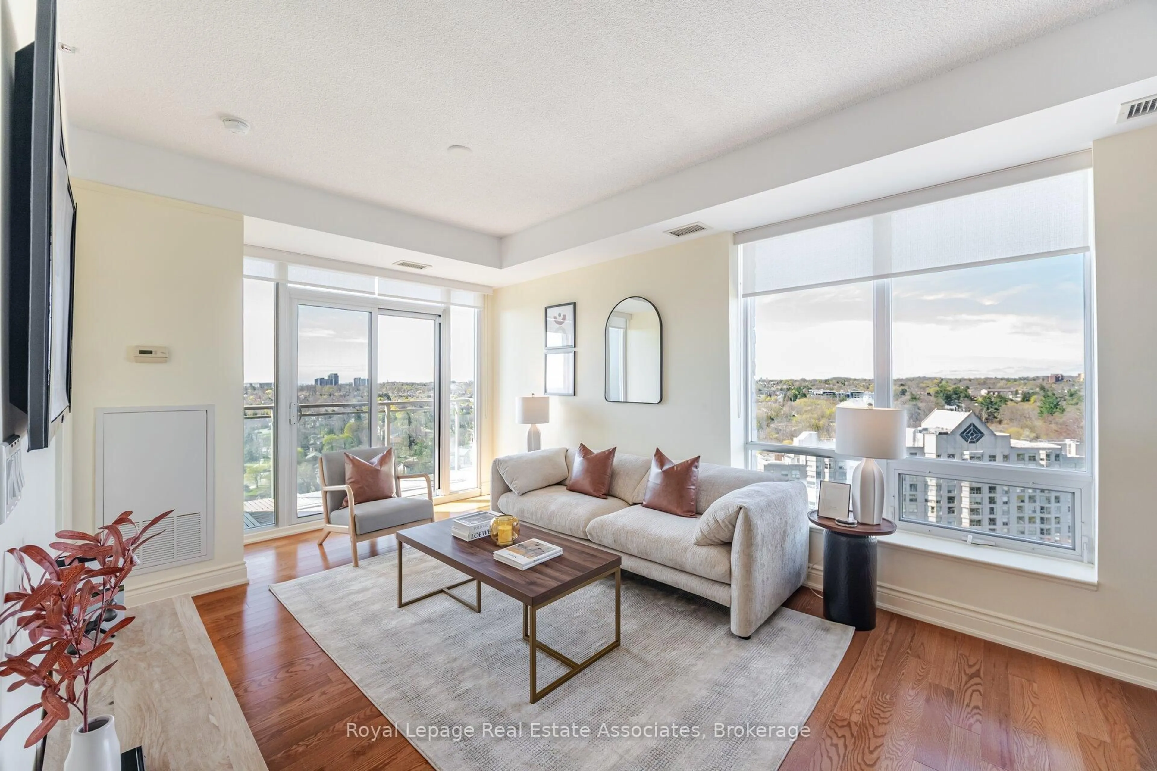 Living room with furniture, unknown for 1665 The Collegeway #1704, Mississauga Ontario L5L 0A9