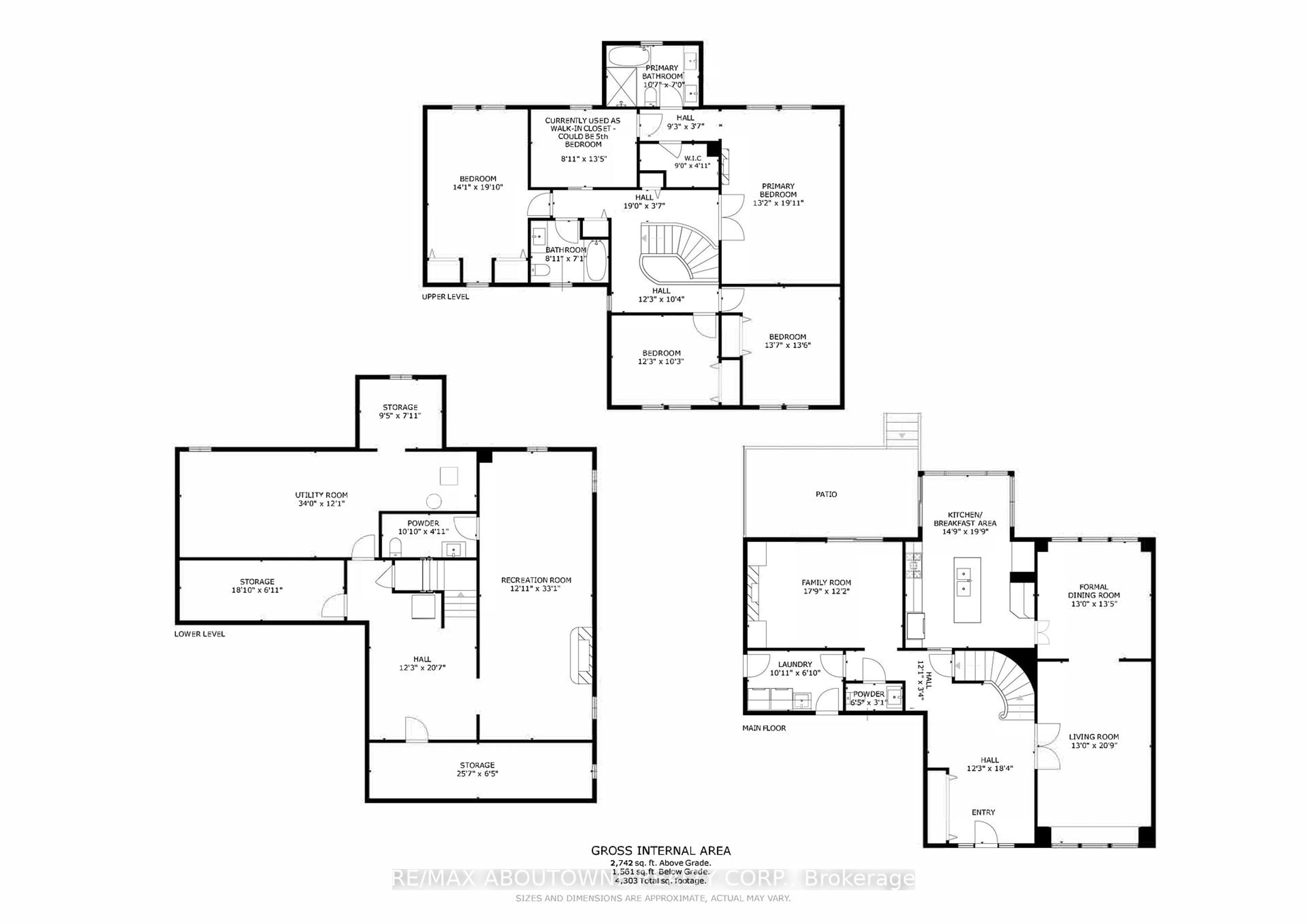 Floor plan for 2262 Constance Dr, Oakville Ontario L6J 6G4