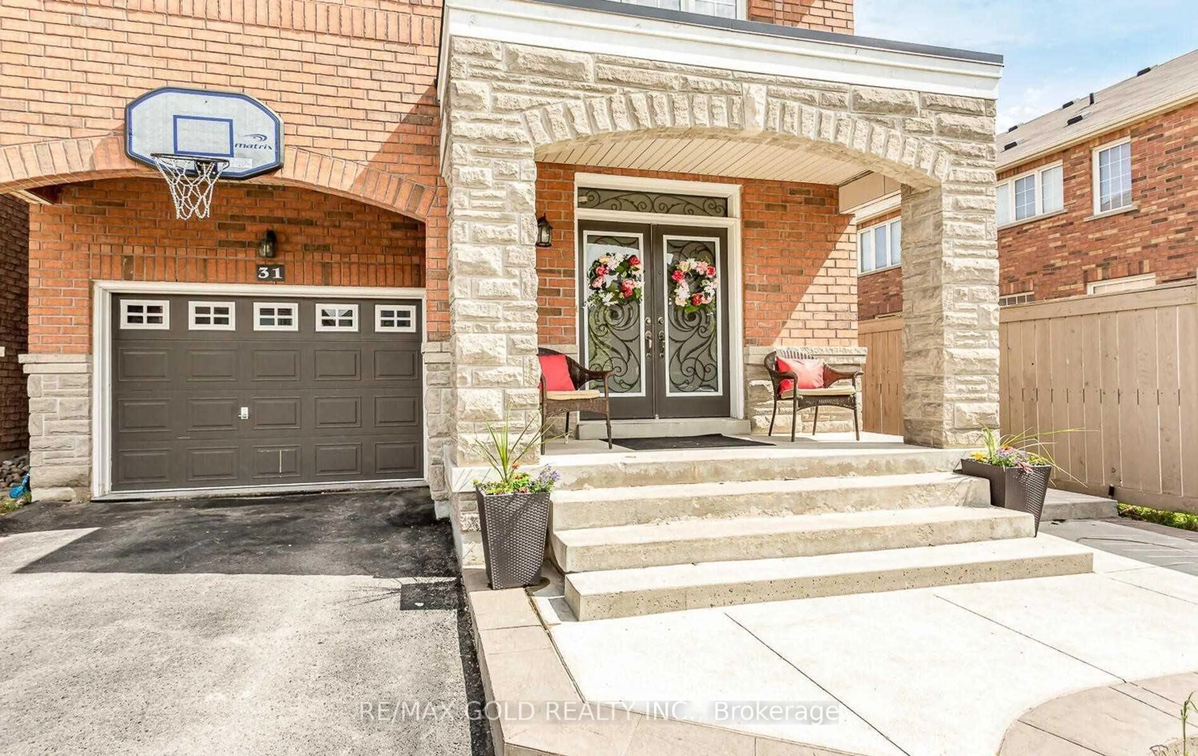 Home with brick exterior material, street for 31 Openbay Gdns, Brampton Ontario L6R 0V2