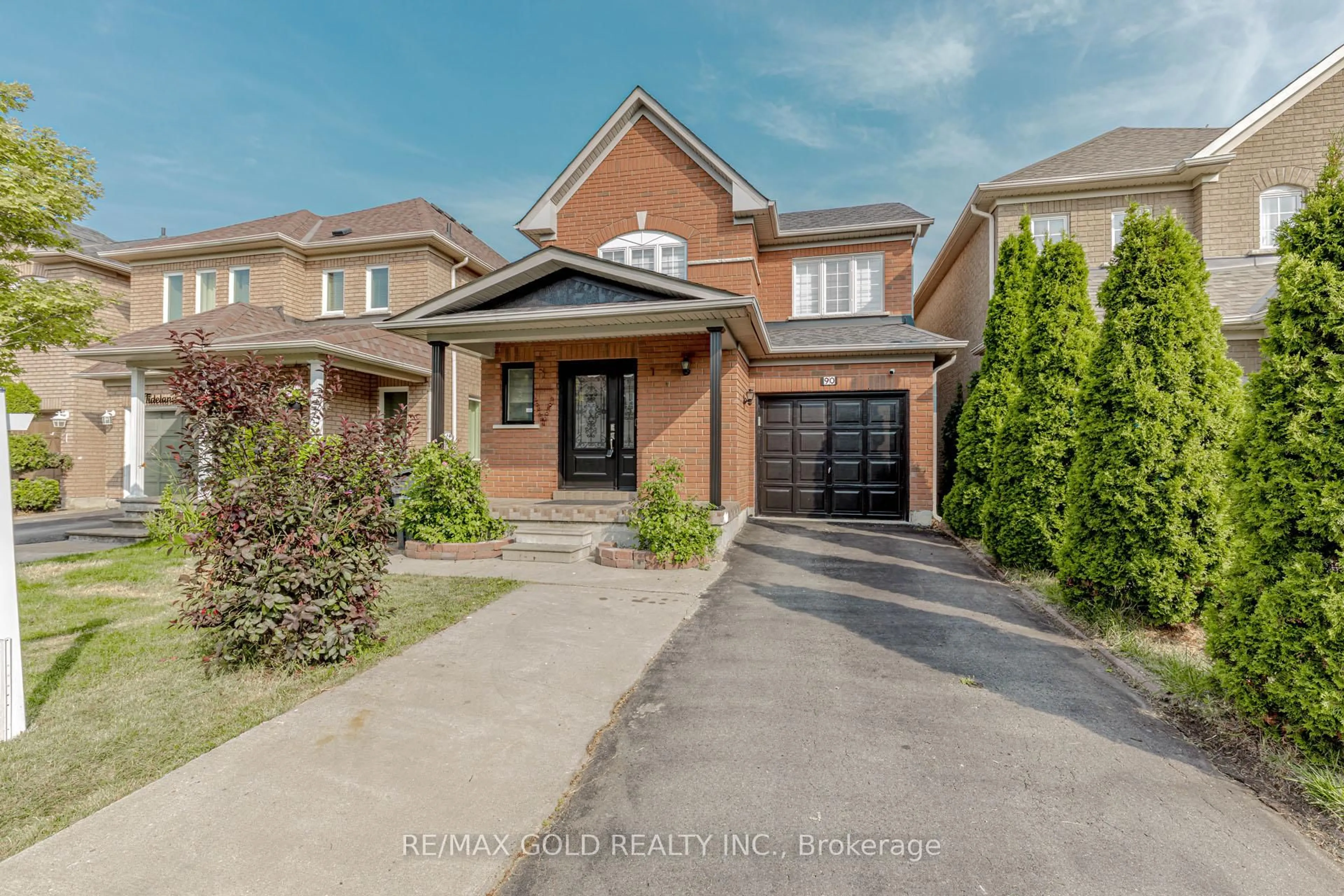 Home with brick exterior material, street for 90 Tideland Dr, Brampton Ontario L7A 2V8