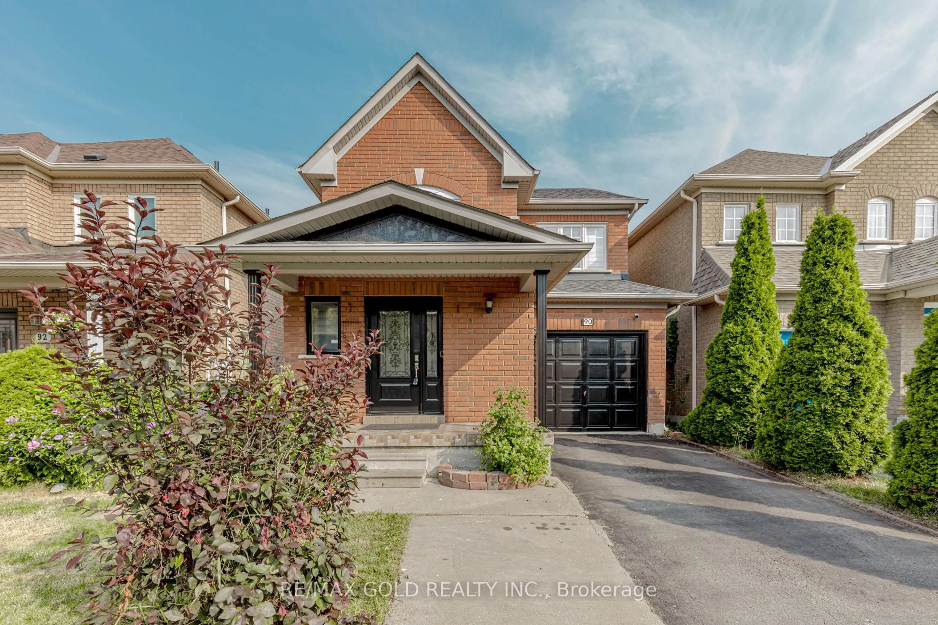 Home with brick exterior material, street for 90 Tideland Dr, Brampton Ontario L7A 2V8