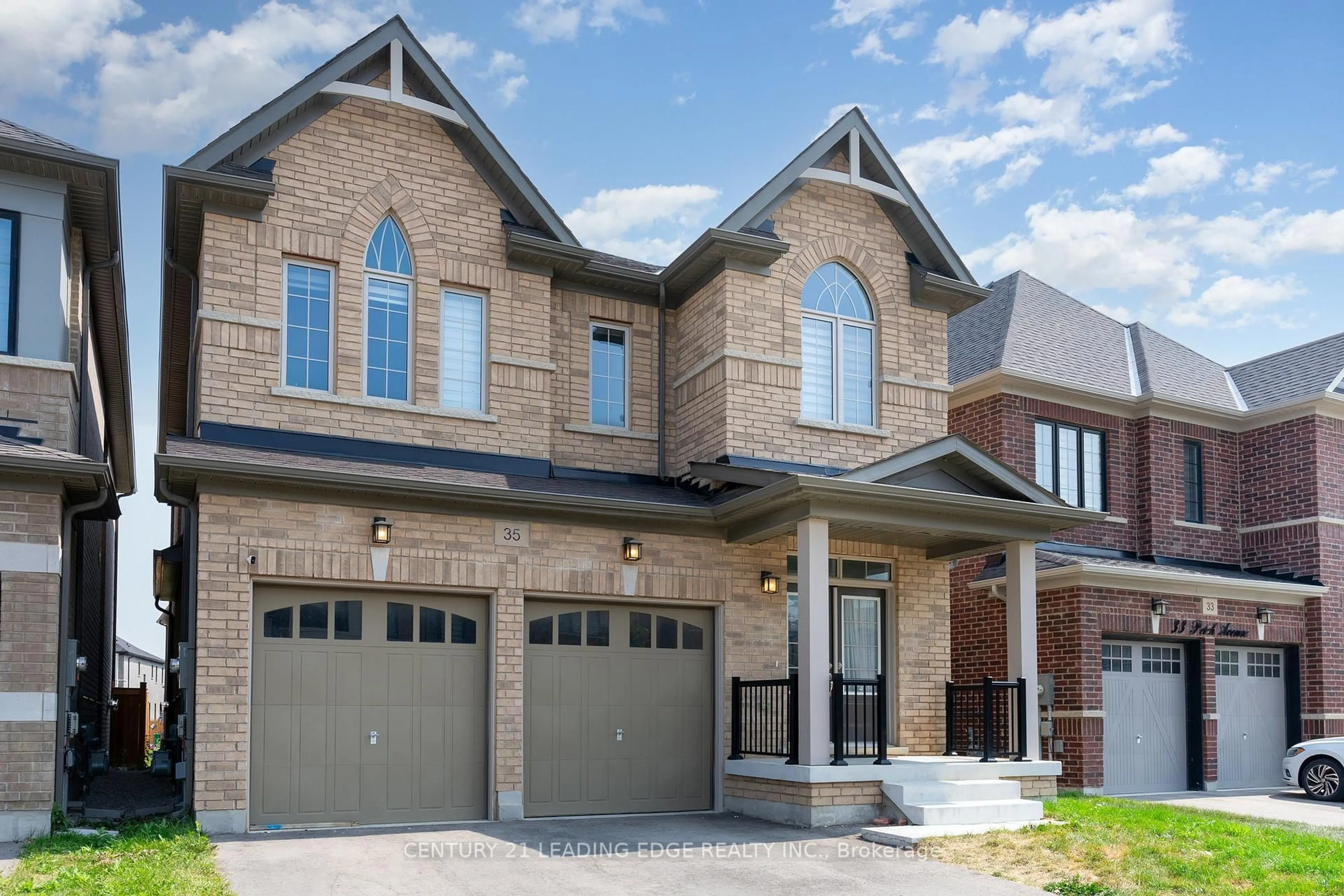 Home with brick exterior material, street for 35 Petch Ave, Caledon Ontario L7C 4J7
