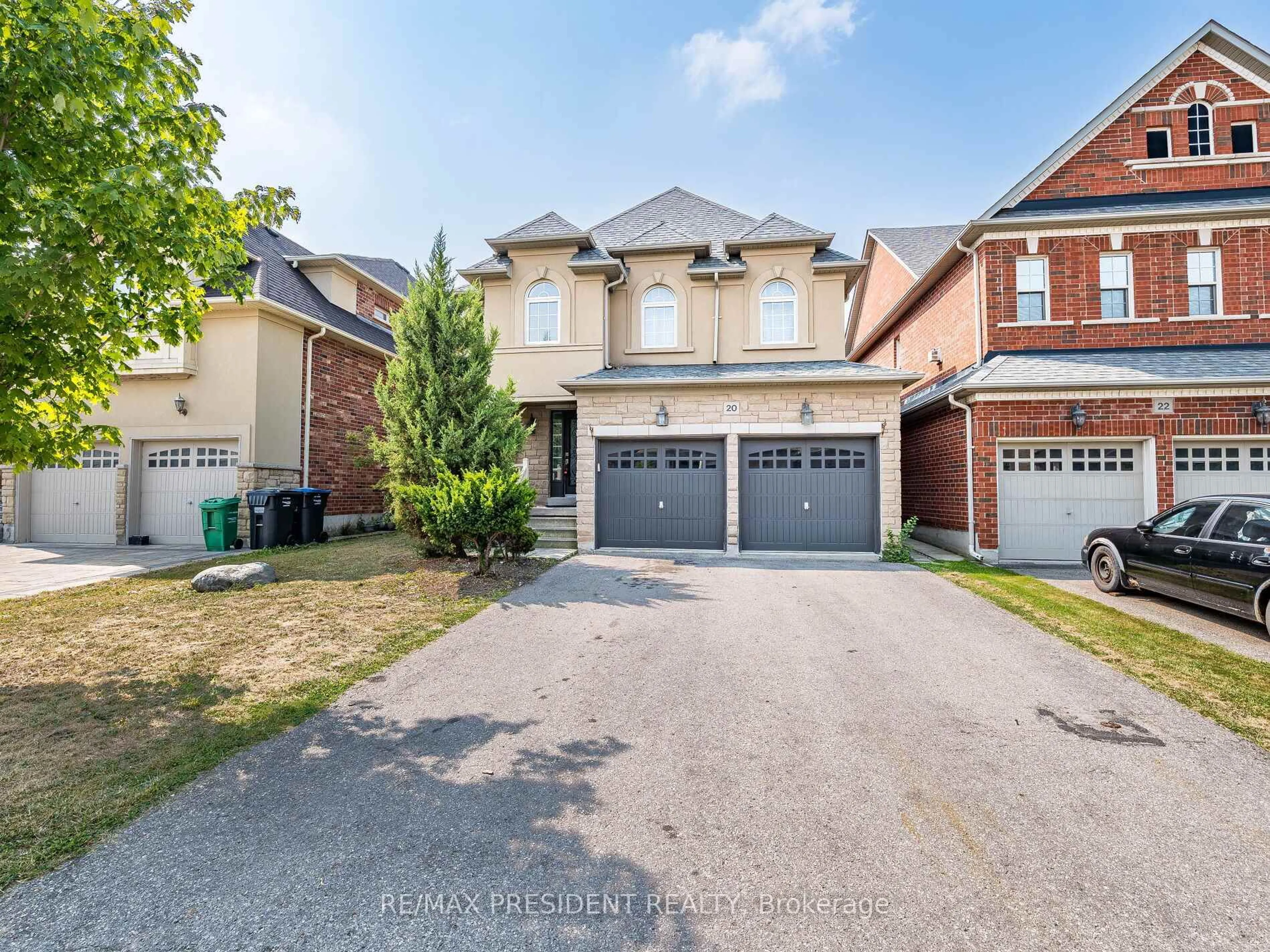 Home with brick exterior material, street for 20 Monabelle Cres, Brampton Ontario L6P 1W5