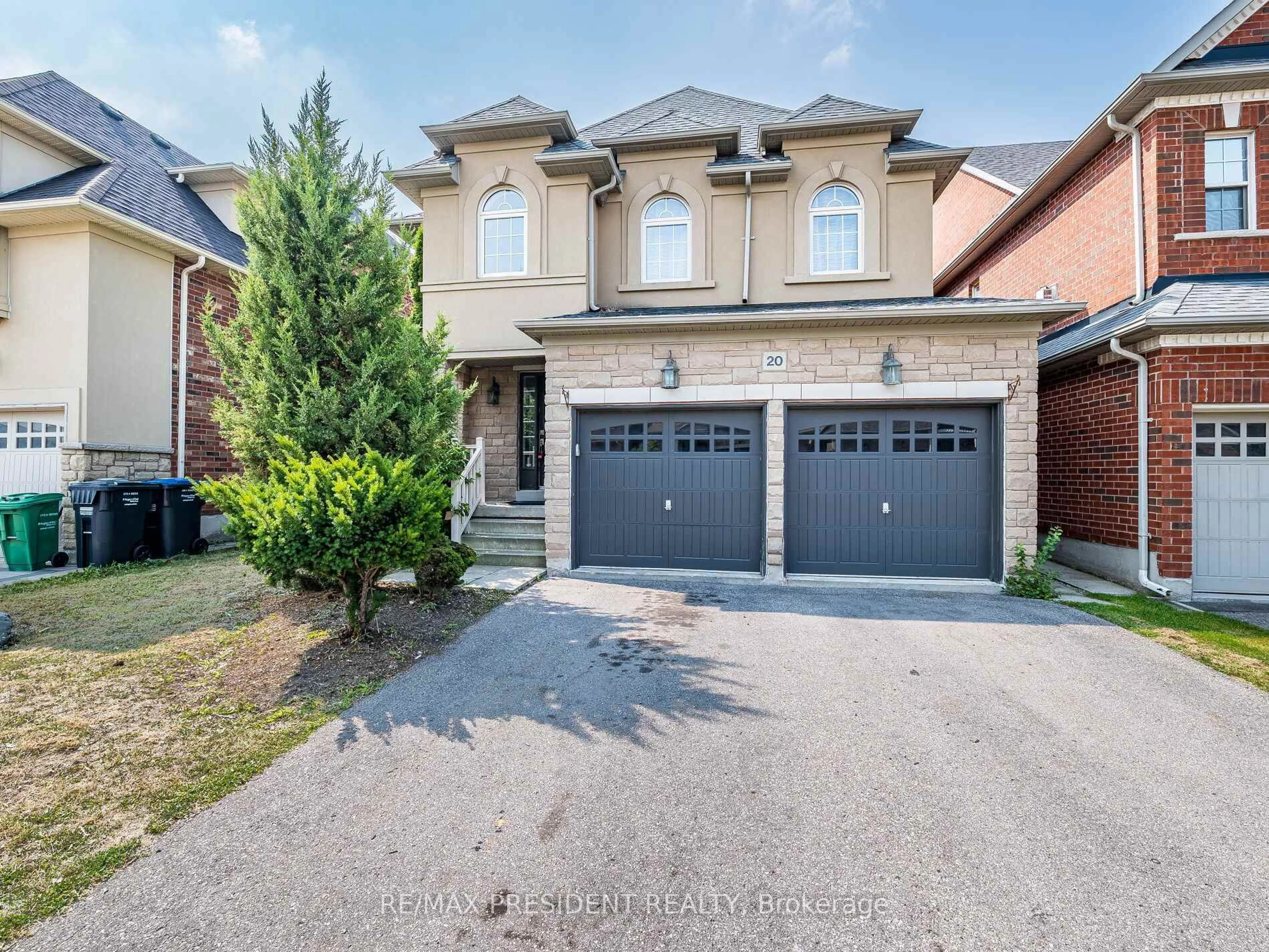 Home with brick exterior material, street for 20 Monabelle Cres, Brampton Ontario L6P 1W5