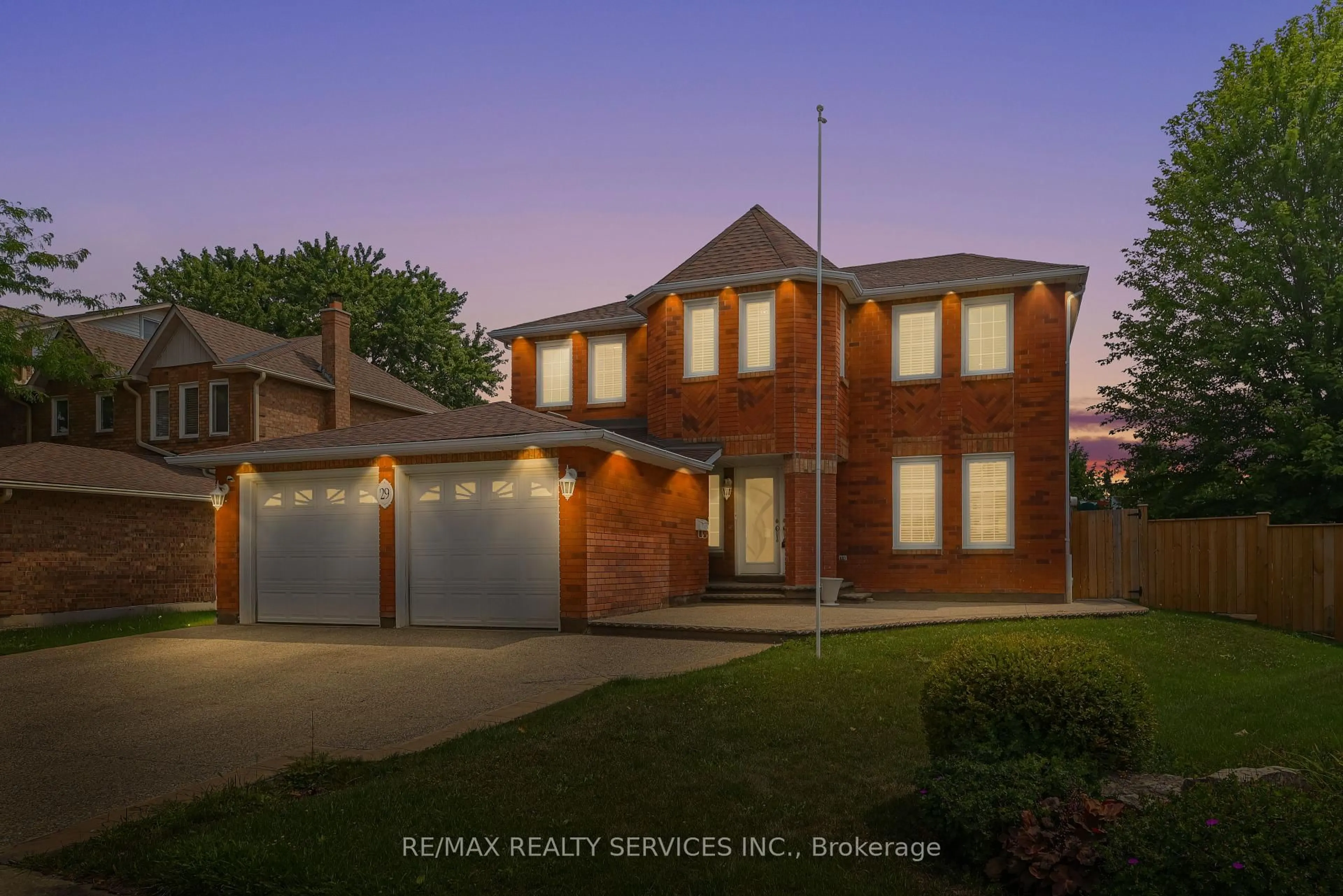 Home with brick exterior material, street for 29 Leneck Ave, Brampton Ontario L6X 2A9