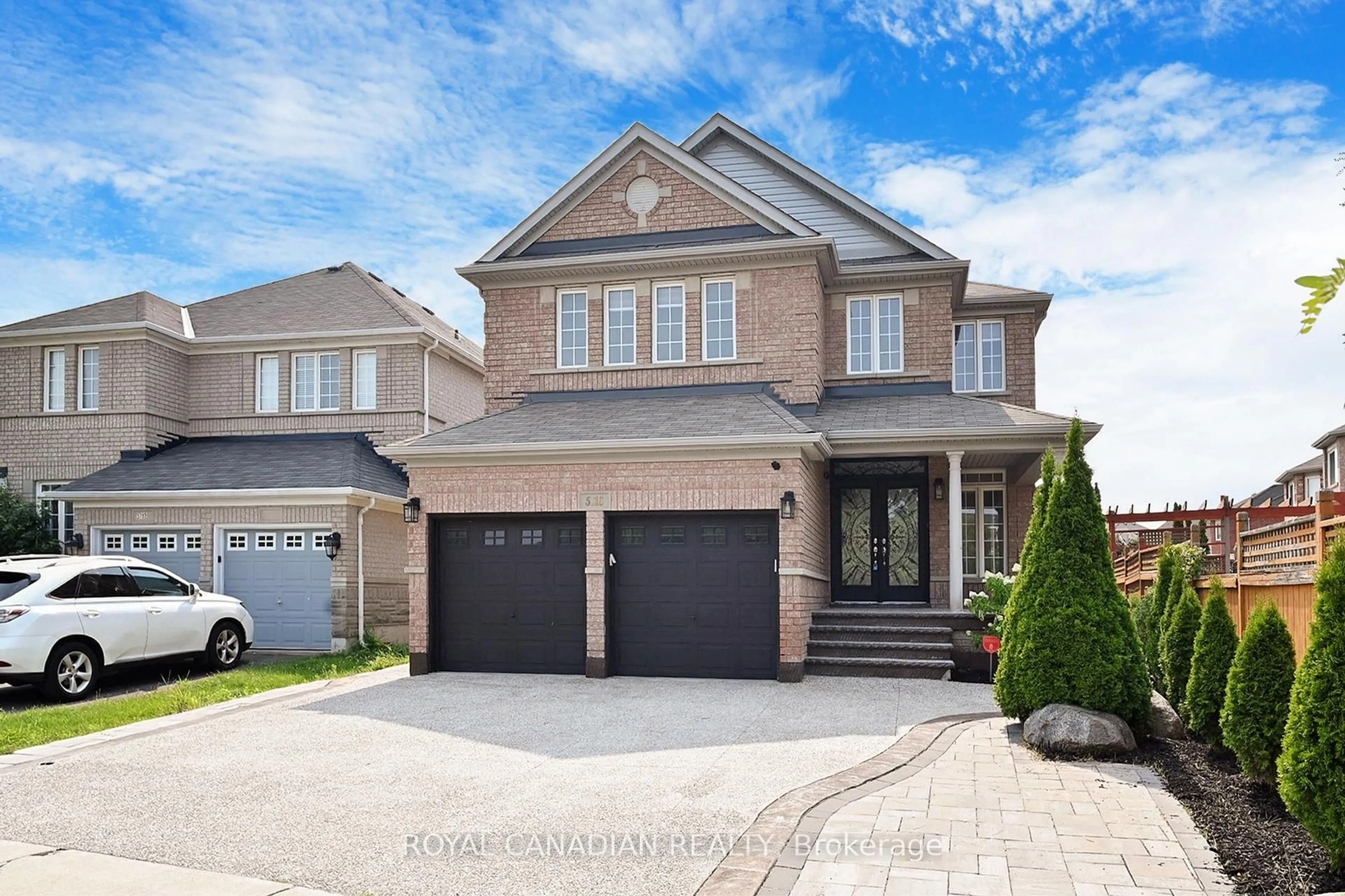 Home with brick exterior material, street for 5116 Churchill Meadows Blvd, Mississauga Ontario L5M 8B7