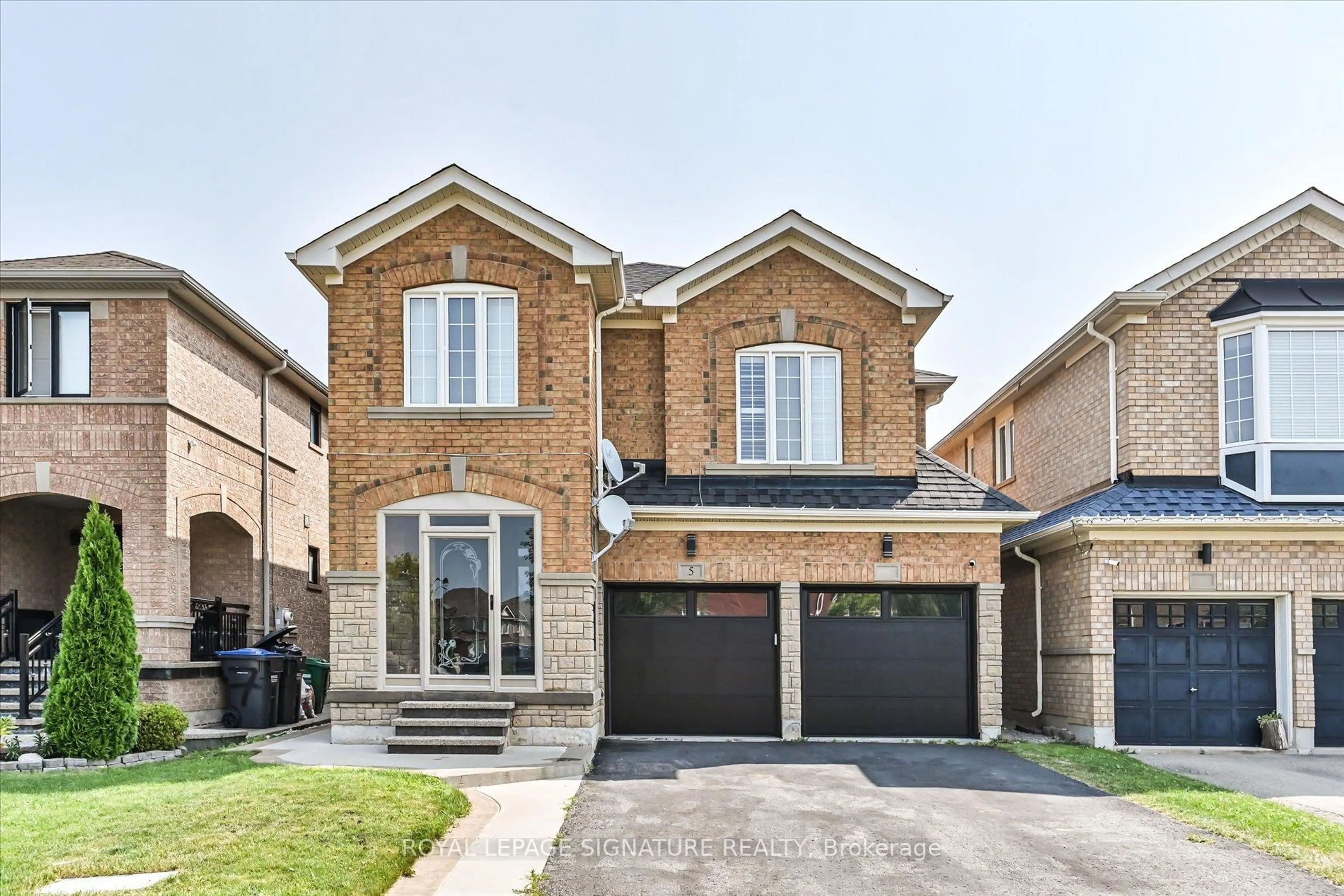 Home with brick exterior material, street for 5 Thornbush Blvd, Brampton Ontario L7A 3X9
