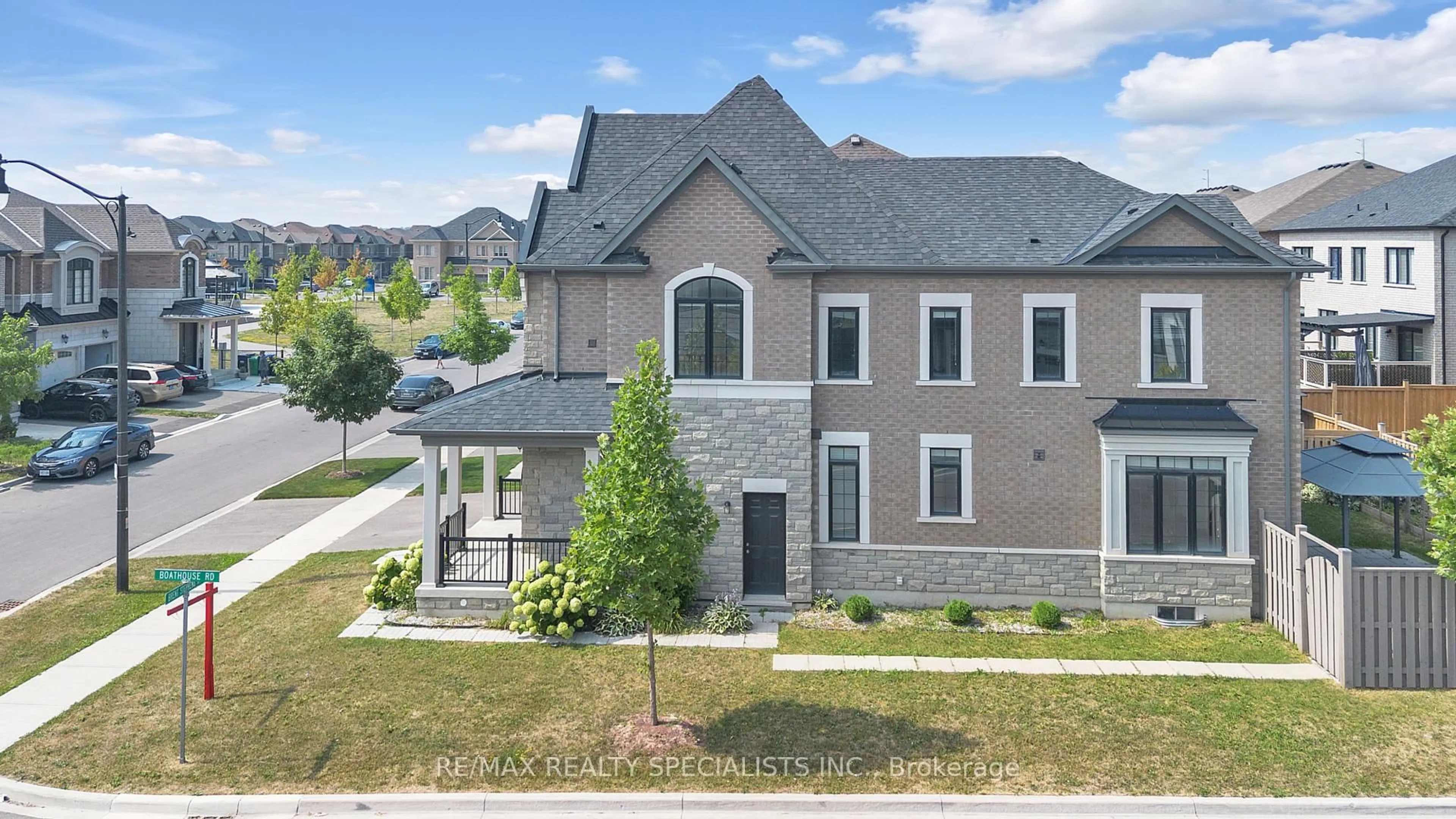 A pic from outside/outdoor area/front of a property/back of a property/a pic from drone, unknown for 44 Brent Stephens Way, Brampton Ontario L7A 0C3