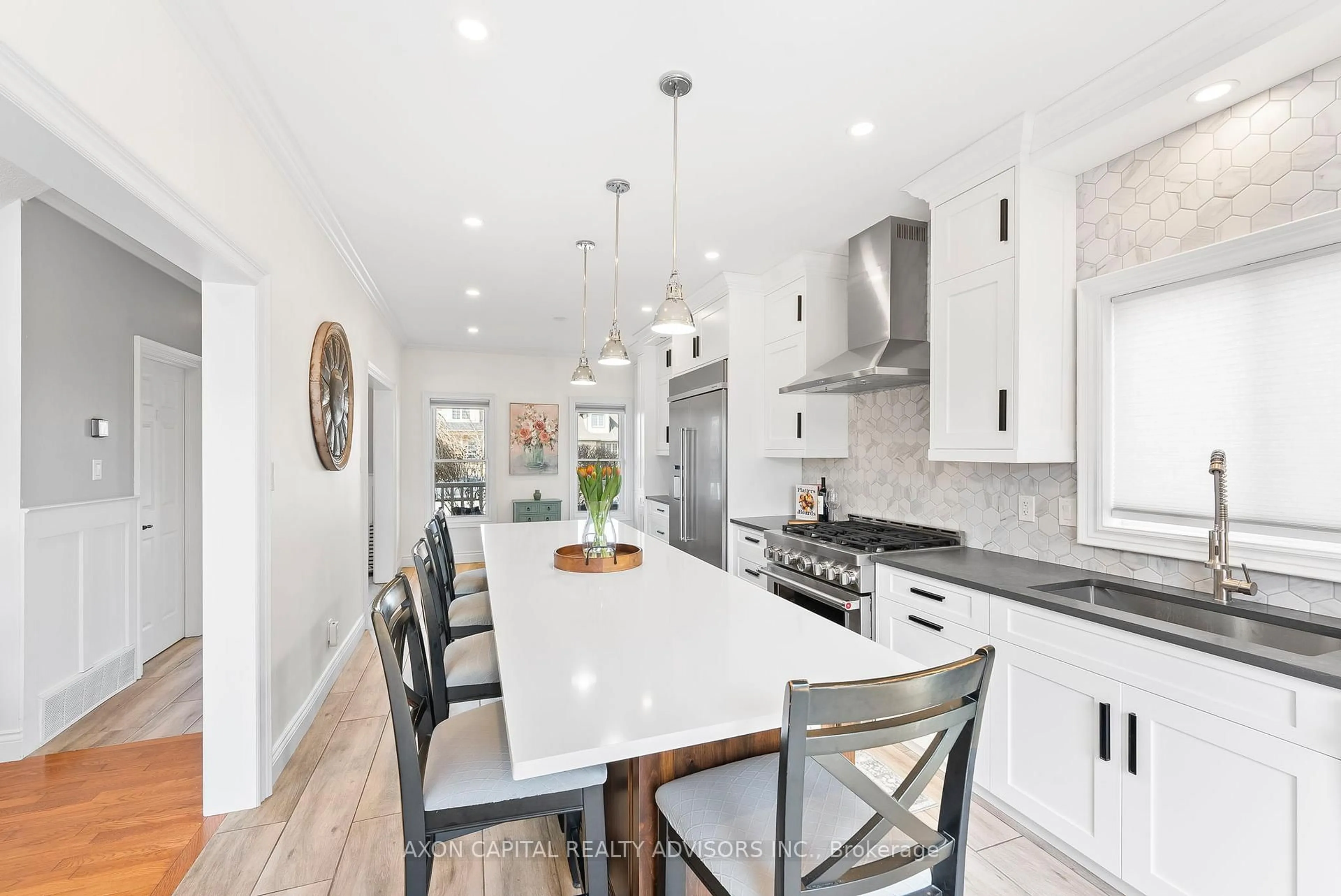 Open concept kitchen, ceramic/tile floor for 82 Spencer Ave, Orangeville Ontario L9W 5H8