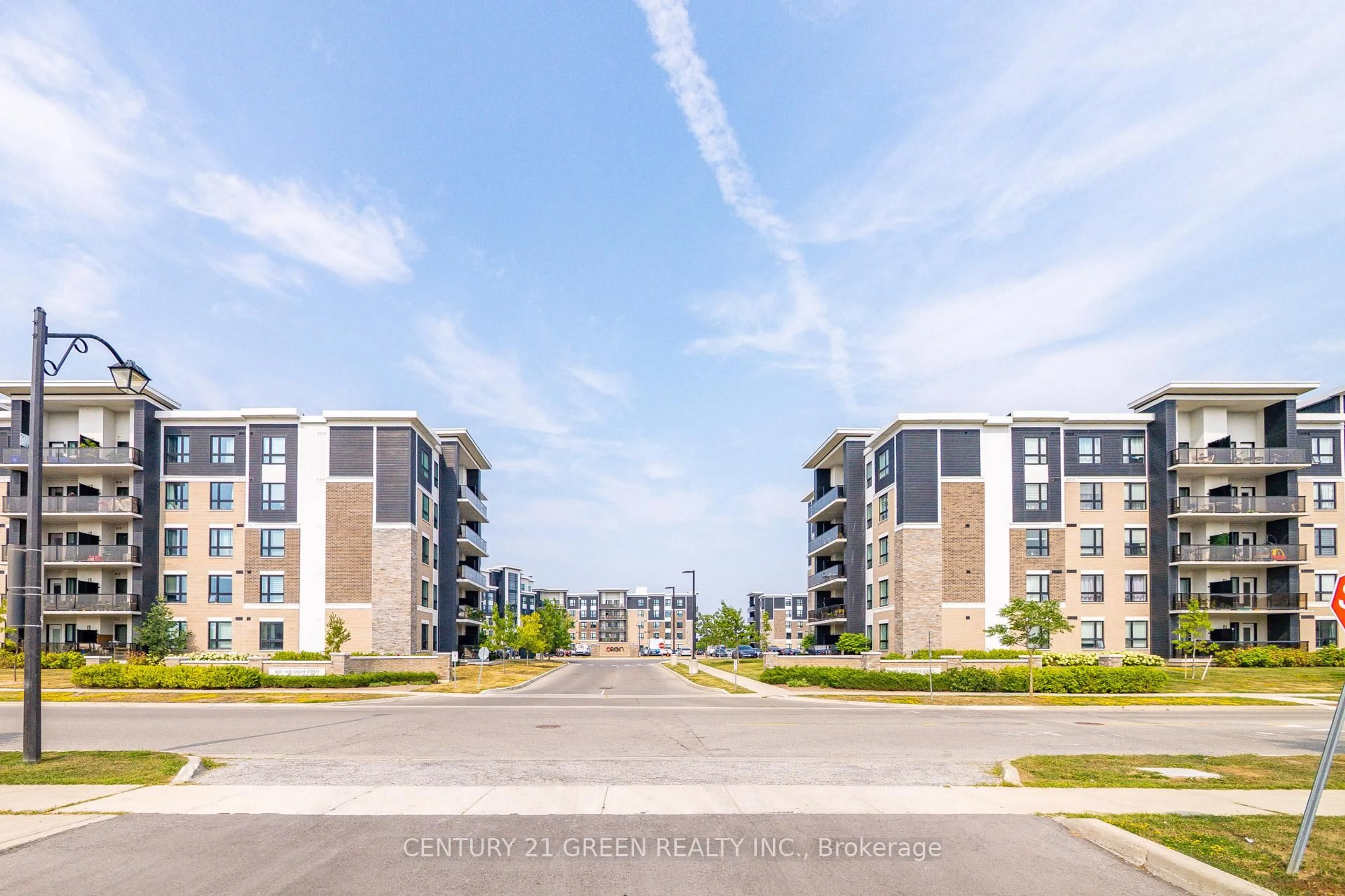 A pic from outside/outdoor area/front of a property/back of a property/a pic from drone, unknown for 630 Sauve St #417, Milton Ontario L9T 9A6