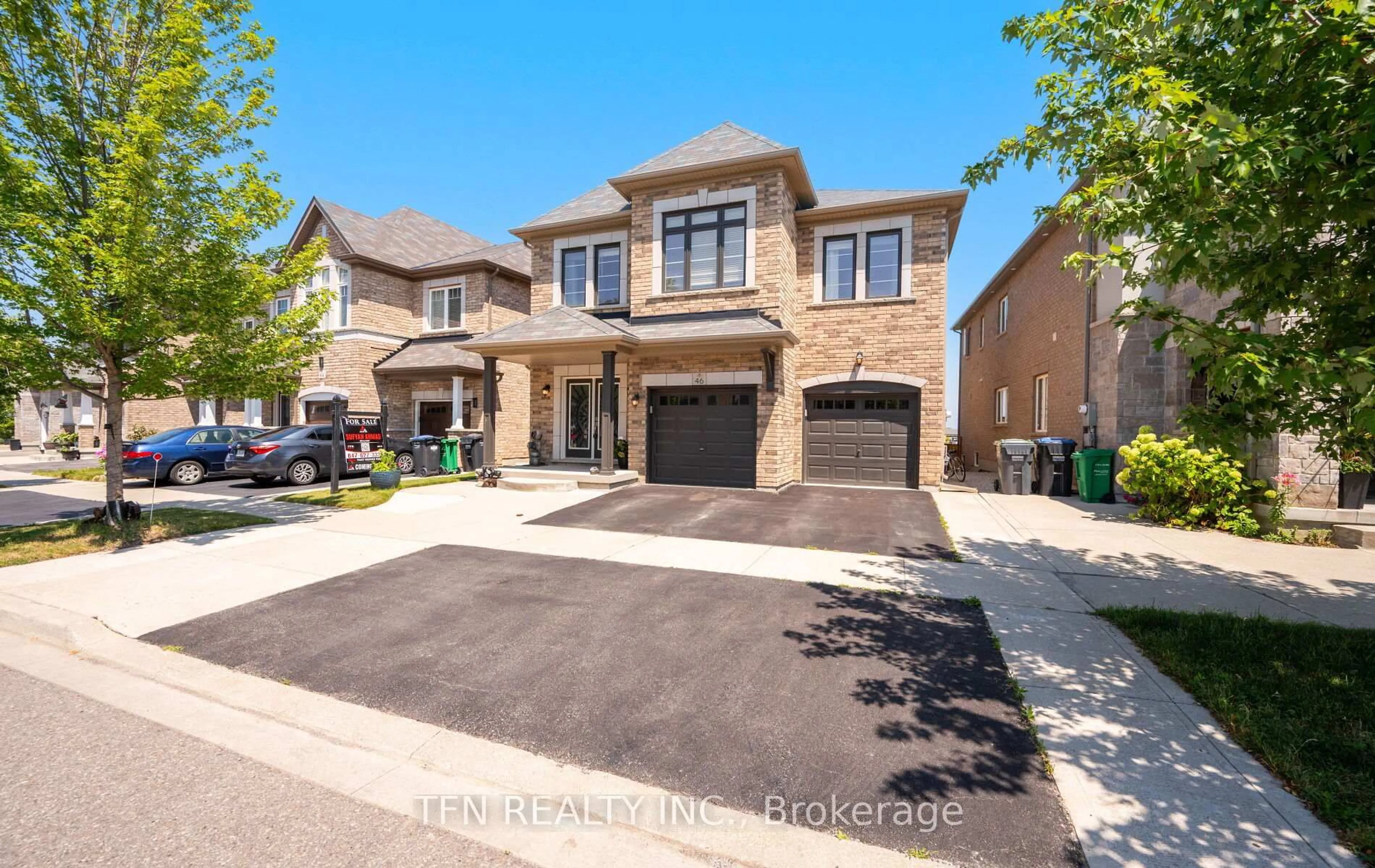 Home with brick exterior material, street for 46 Lola Cres, Brampton Ontario L7A 4J8